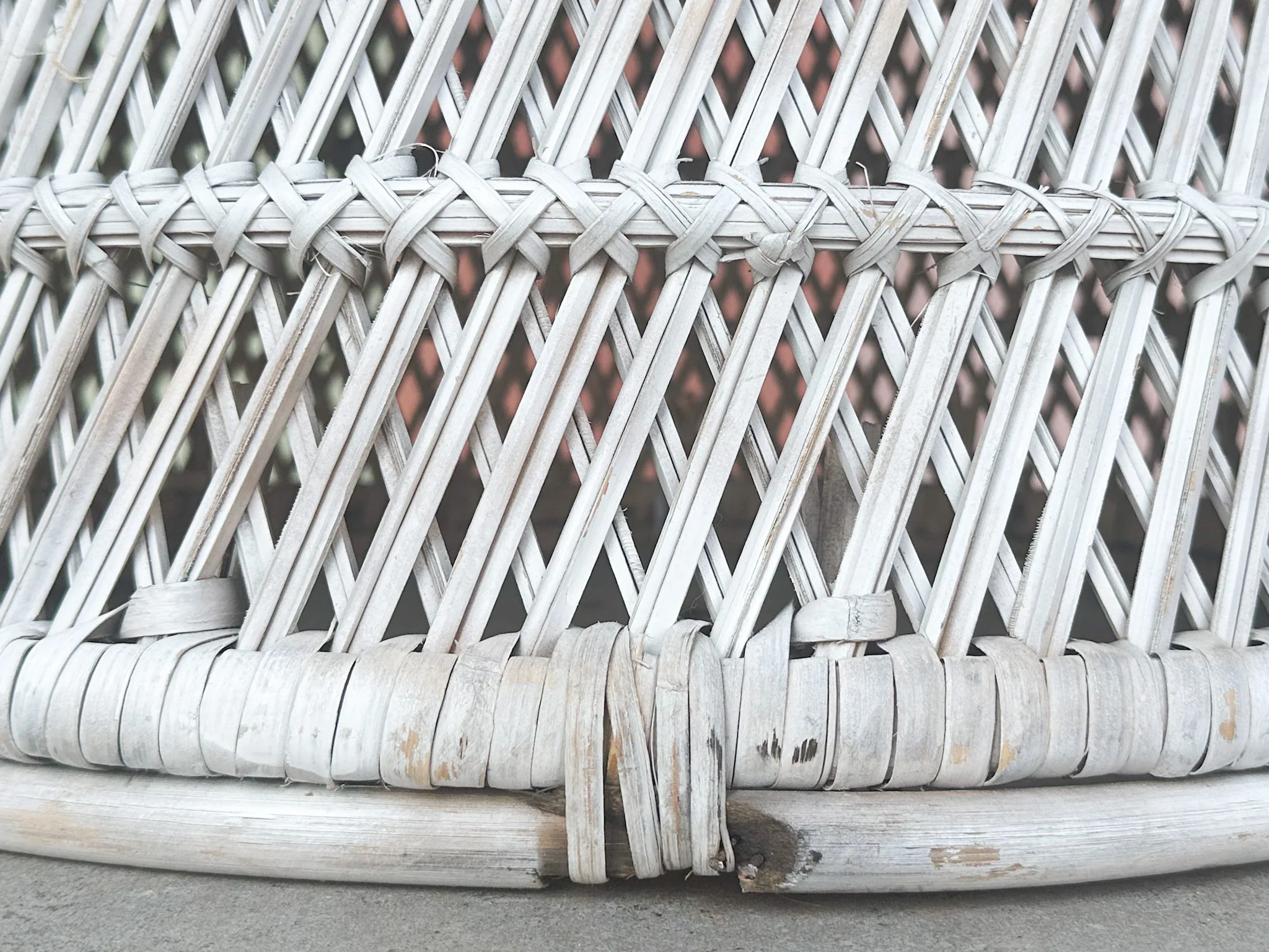 Painted Rattan Peacock Chair - Image 10