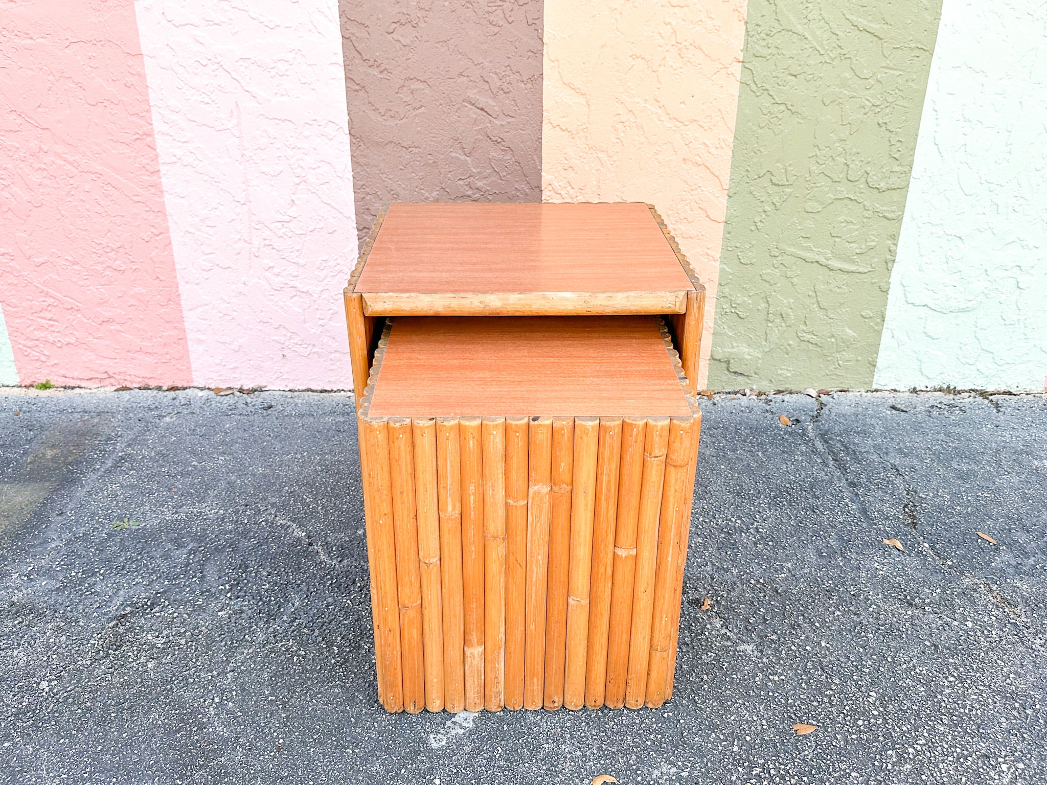 Pair of 1950s Island Style Nesting Tables - Image 5