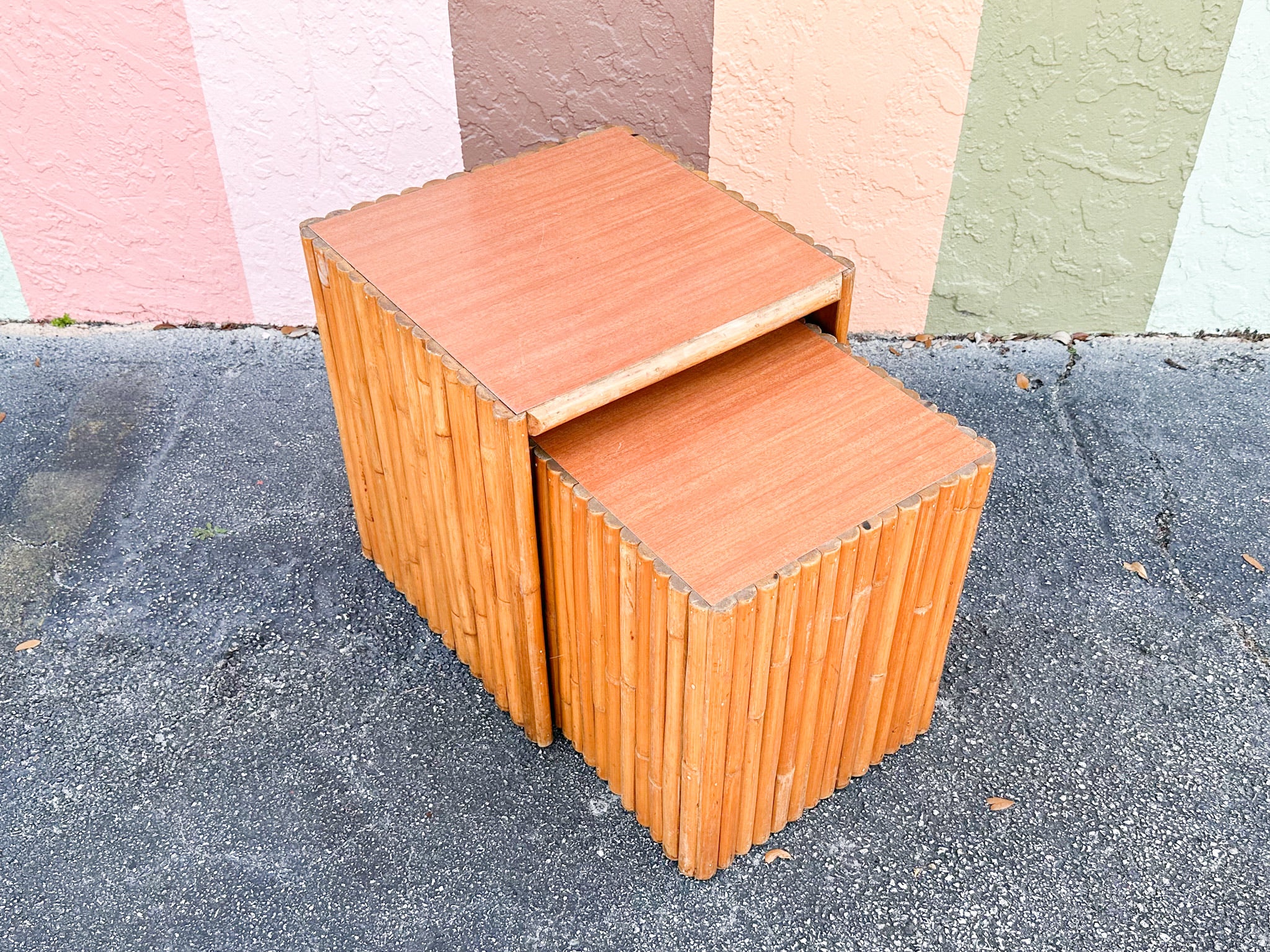 Pair of 1950s Island Style Nesting Tables - Image 6