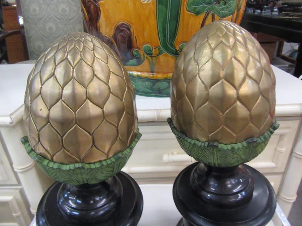 Pair of Acorn Finial Statues - Image 4
