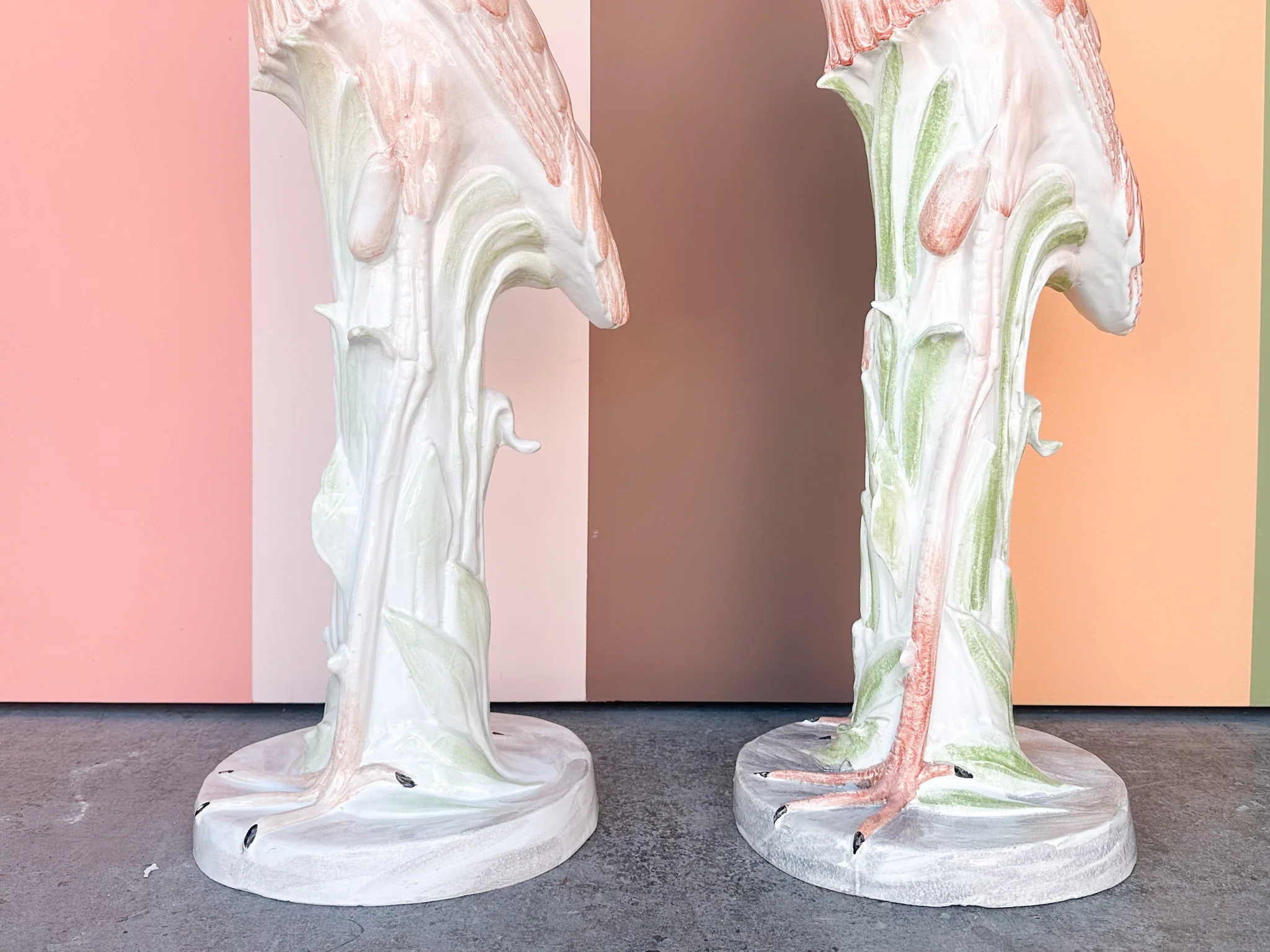 Pair of Huge Ceramic Herons - Image 12