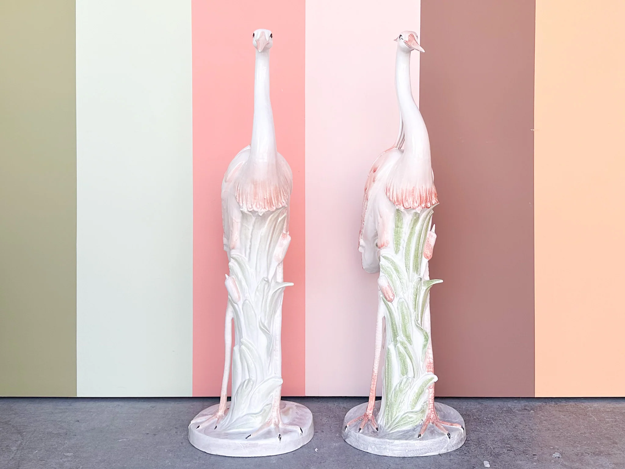 Pair of Huge Ceramic Herons - Image 3