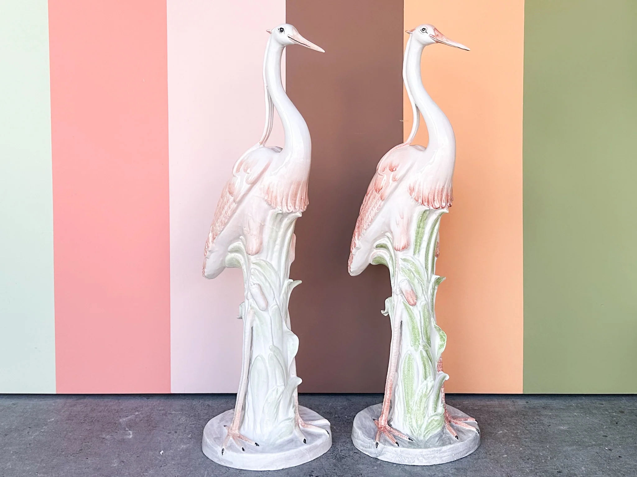 Pair of Huge Ceramic Herons - Image 6