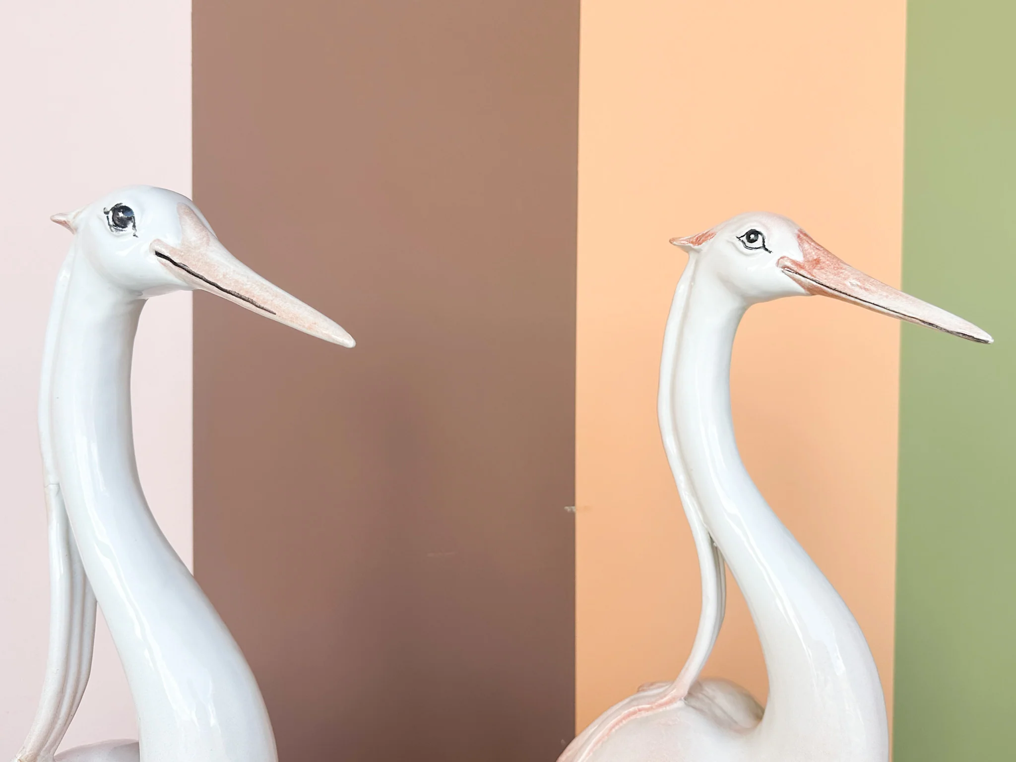 Pair of Huge Ceramic Herons - Image 8