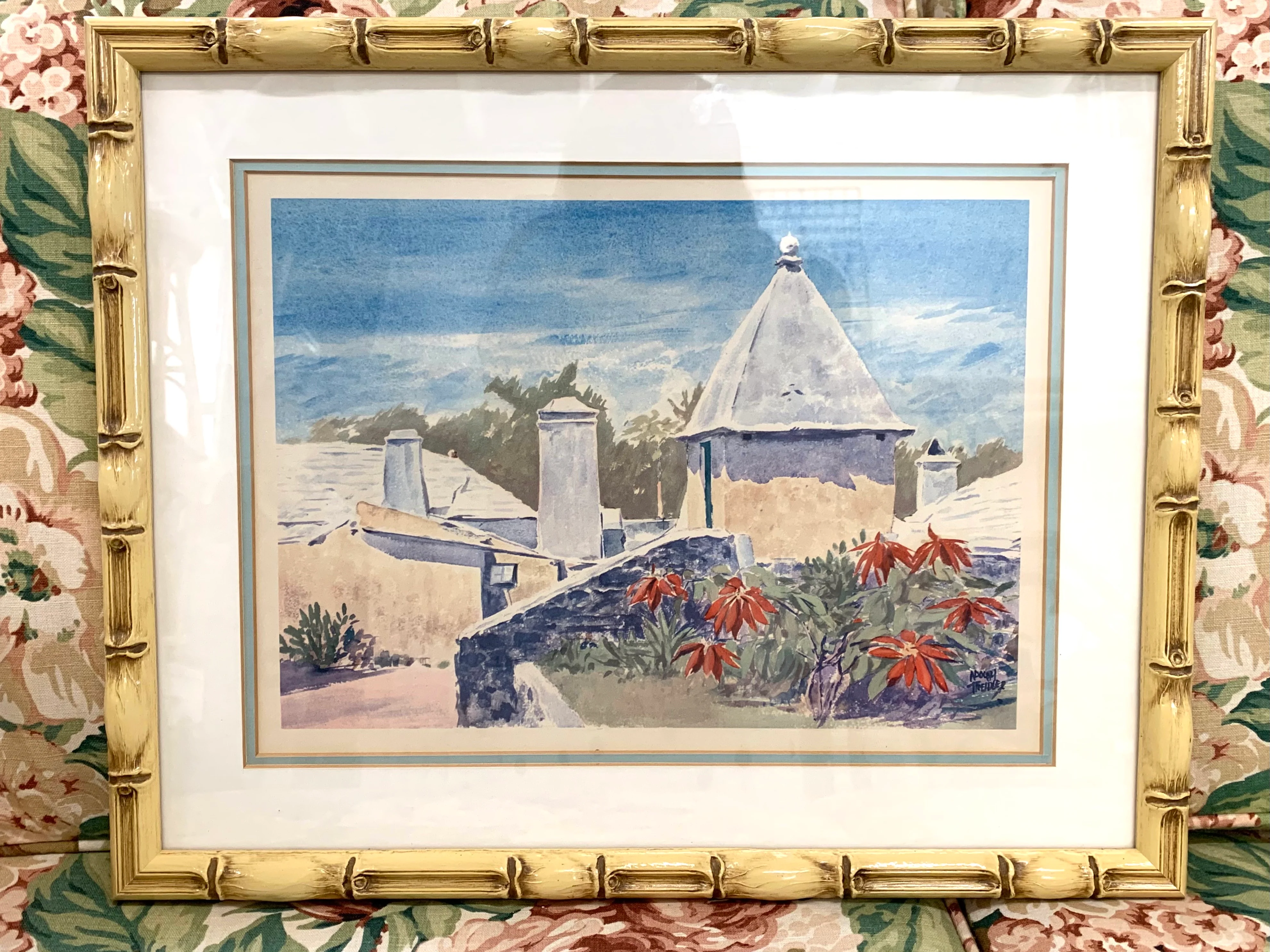 Pair of Bermuda Watercolor Prints - Image 3