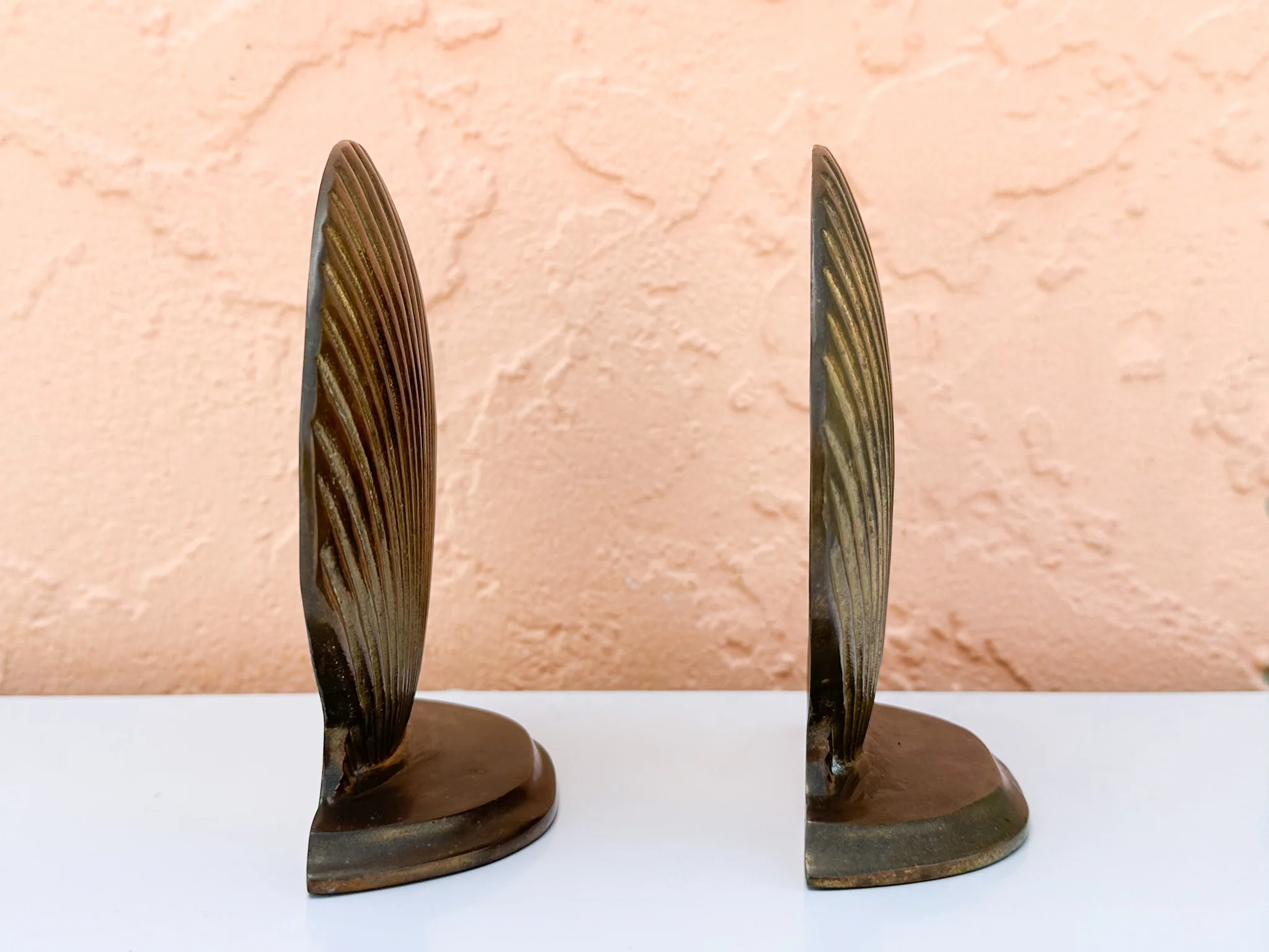 Pair of Brass Shell Bookends - Image 4