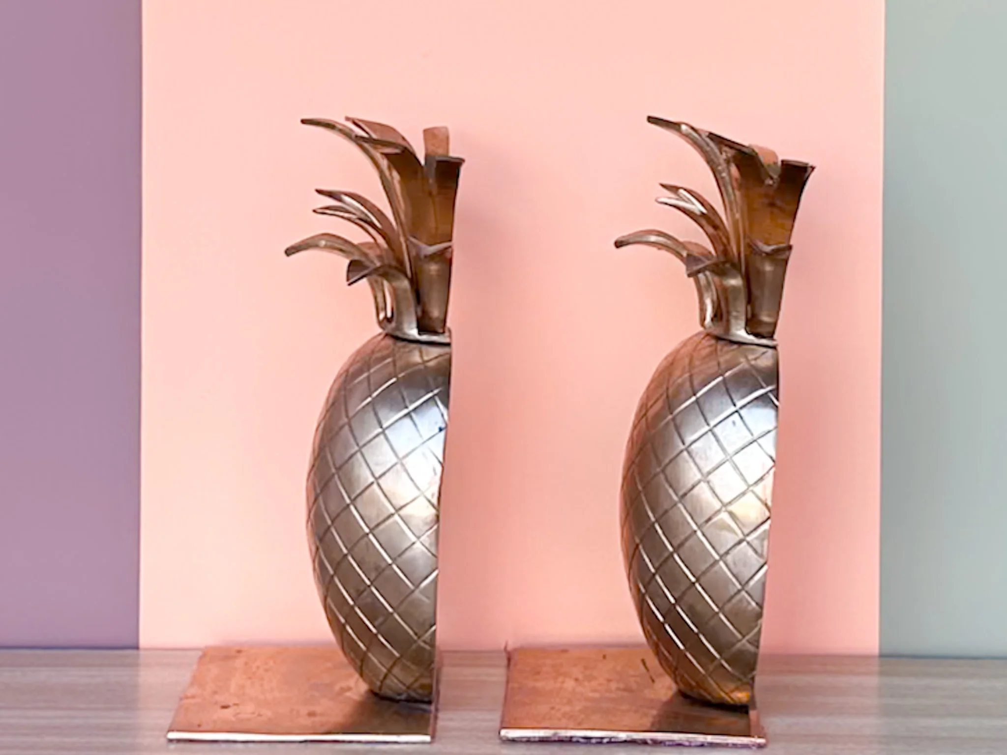 Pair of Brass Pineapple Bookends - Image 4