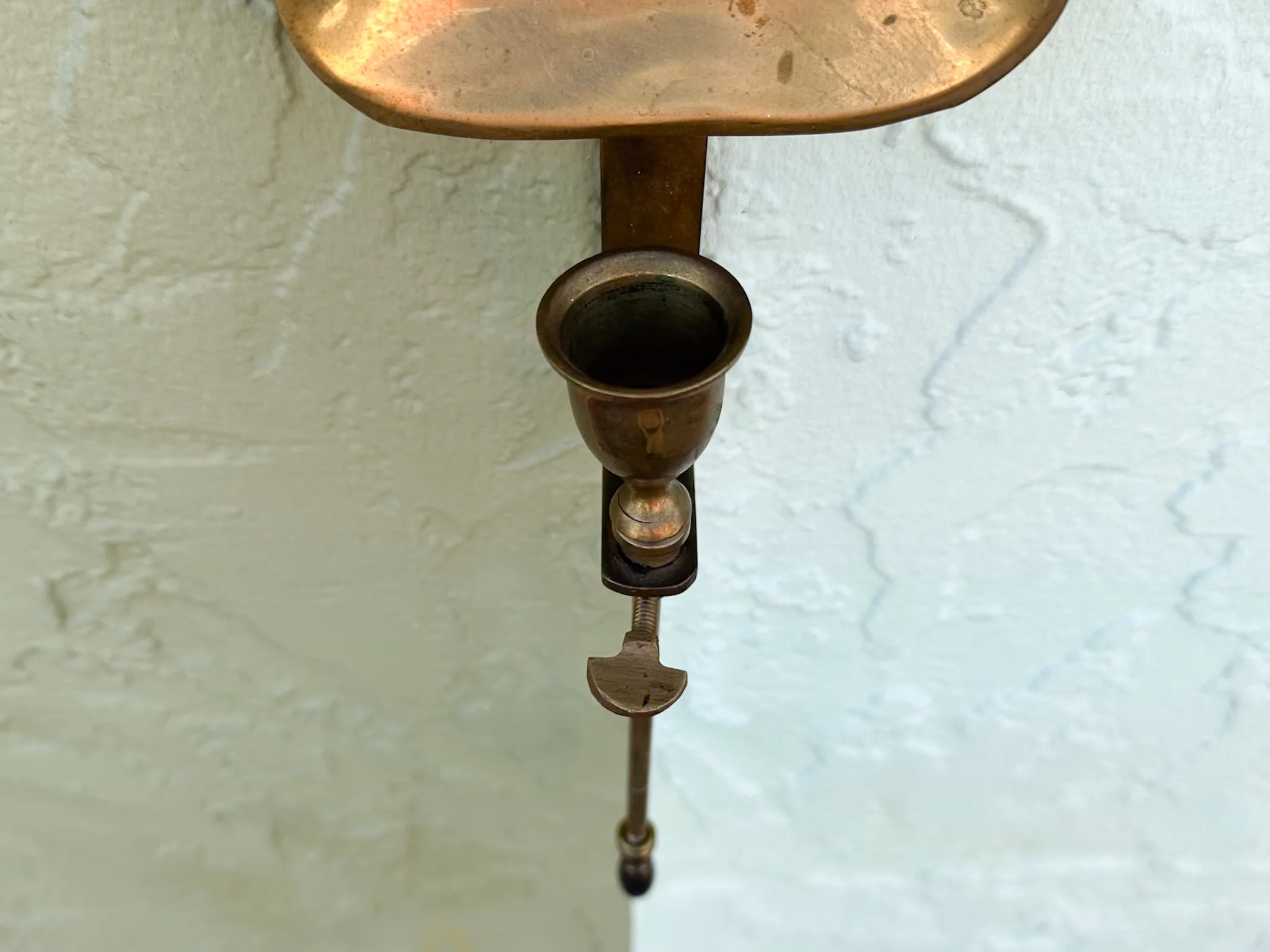 Pair of Brass Shell Wall Candle Holders - Image 6