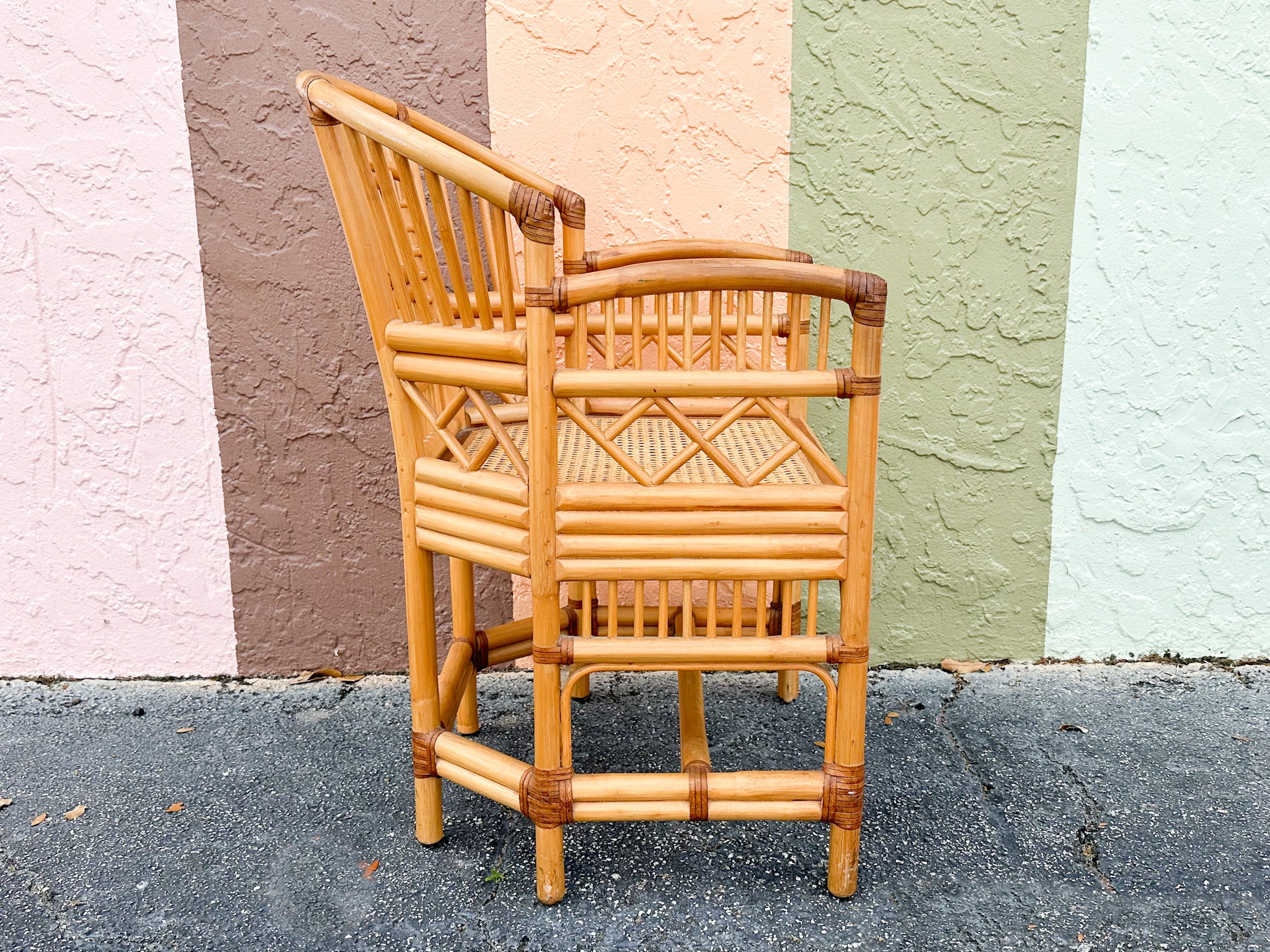 Pair of Brighton Style Rattan Chairs - Image 3