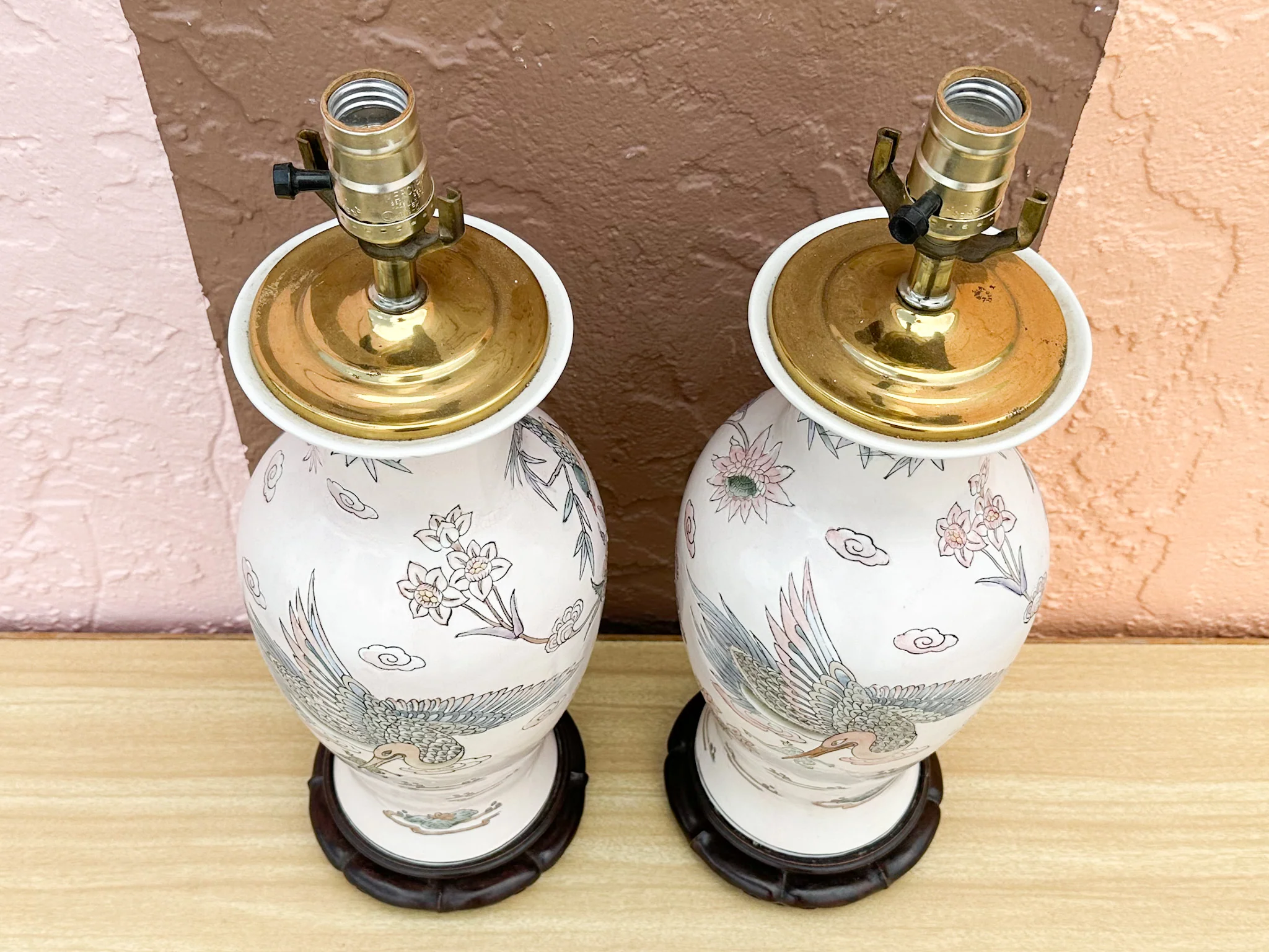 Pair of Ceramic Bird Lamps - Image 5