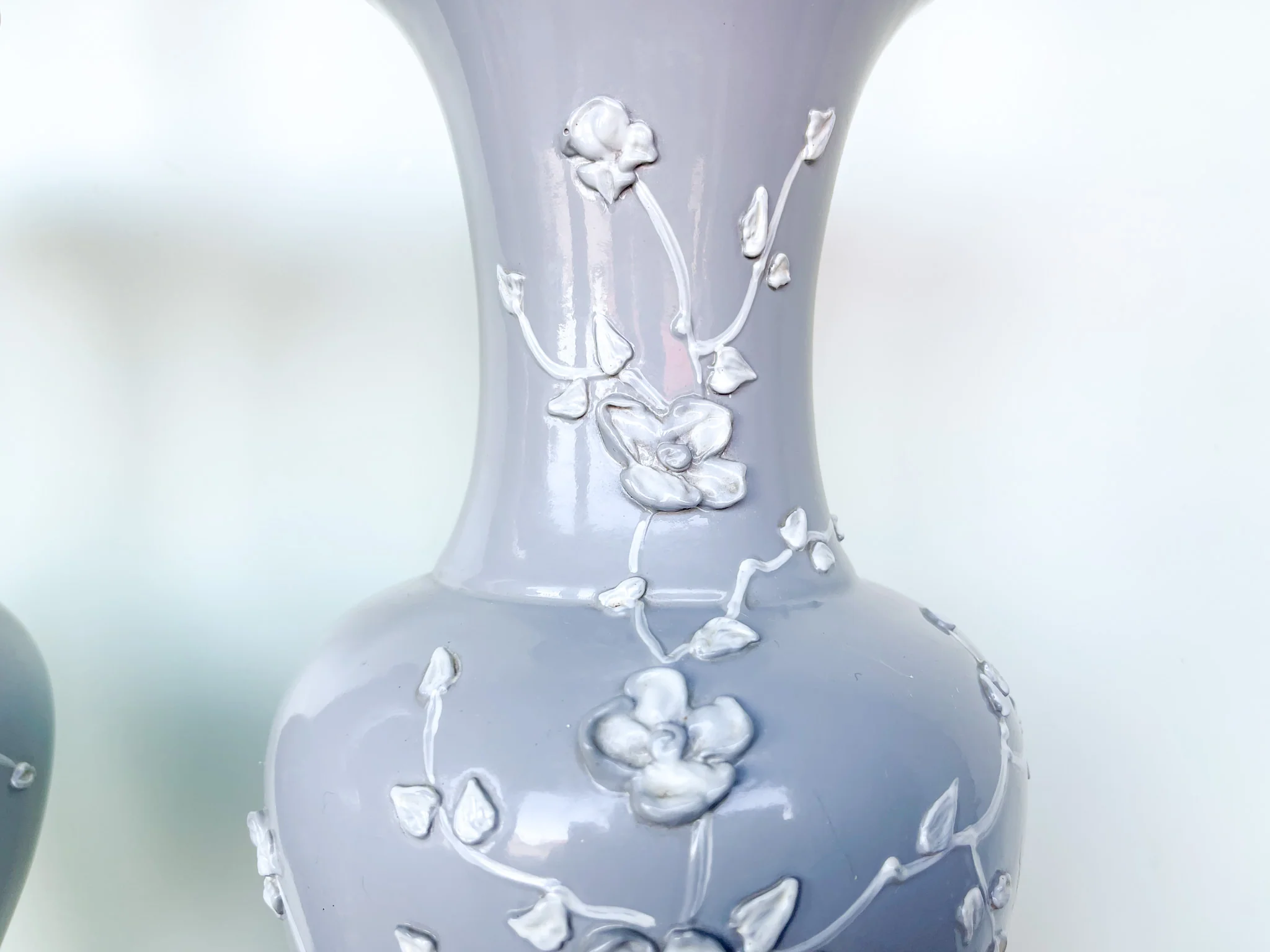 Pair of Chic Gray Icing Lamps - Image 3