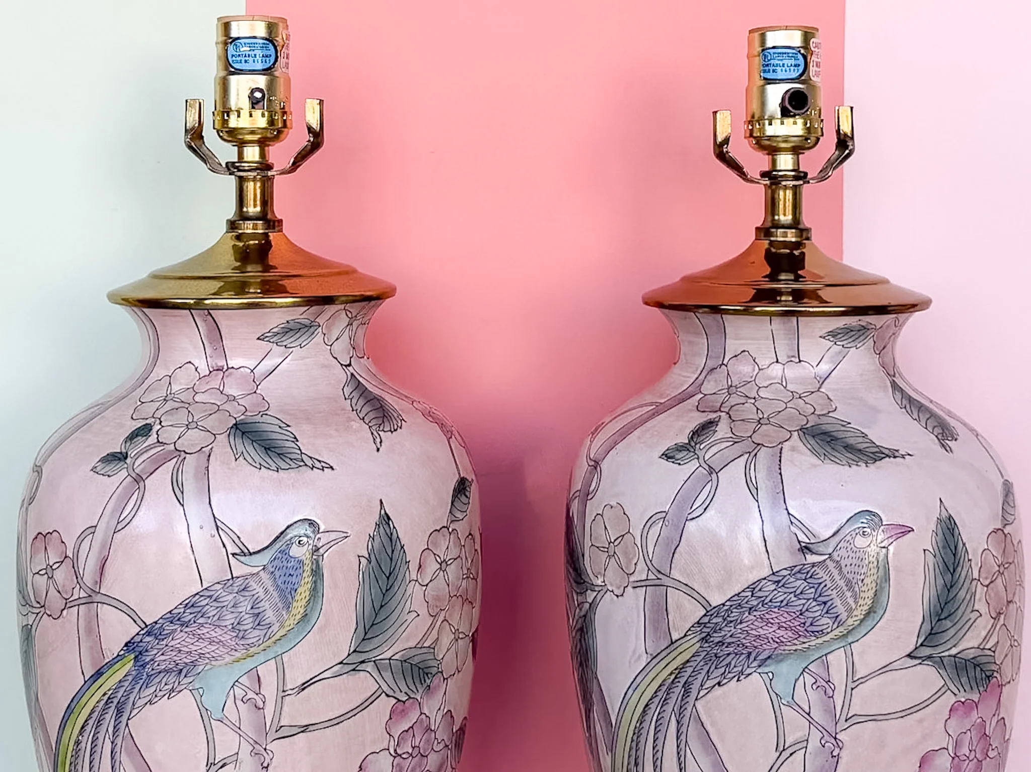 Pair of Chinoiserie Bird Lamps - Image 4