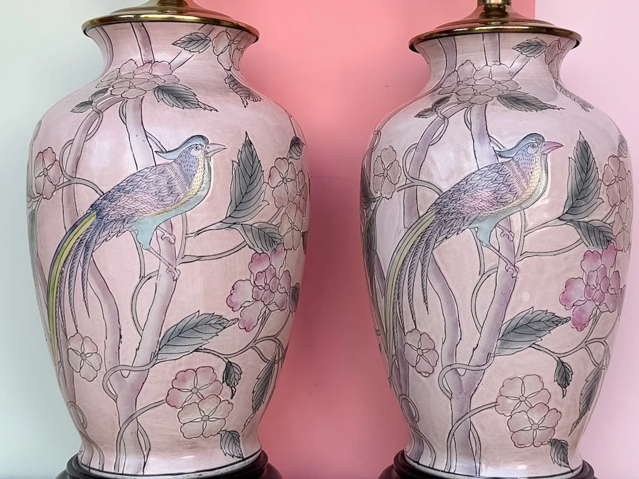 Pair of Chinoiserie Bird Lamps - Image 5