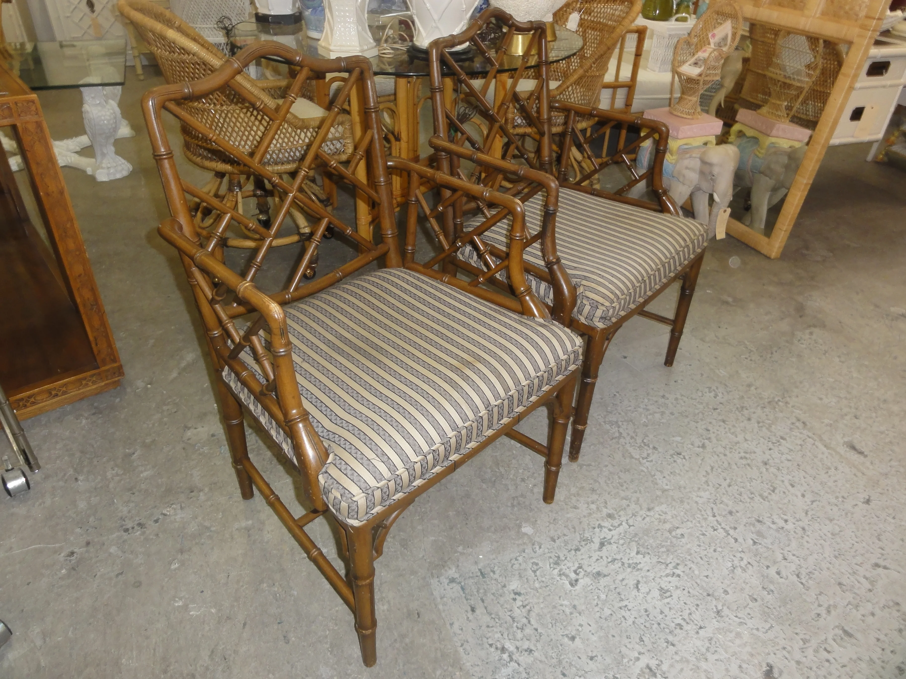 Pair of Chippendale Arm Chairs - Image 3