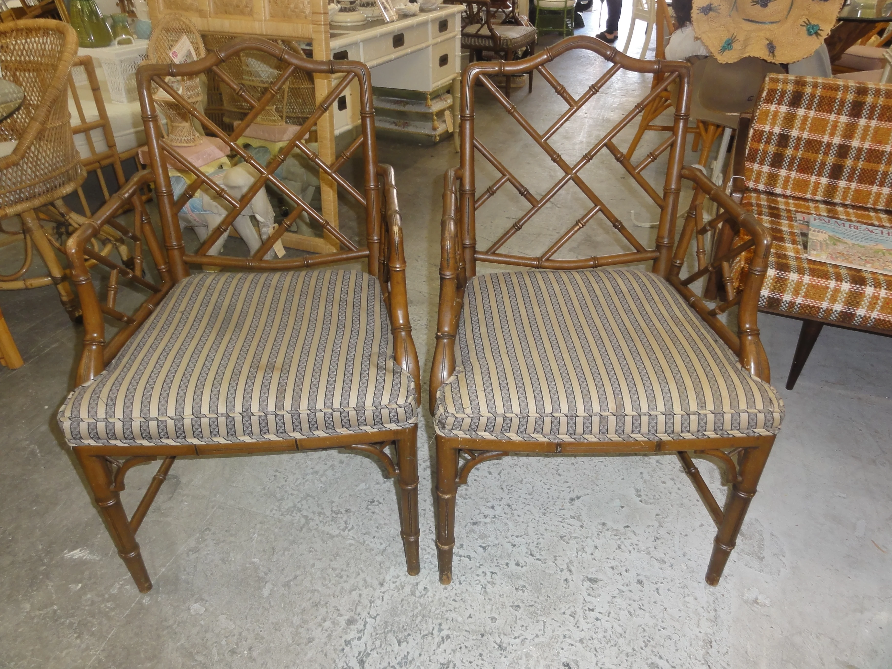 Pair of Chippendale Arm Chairs - Image 4