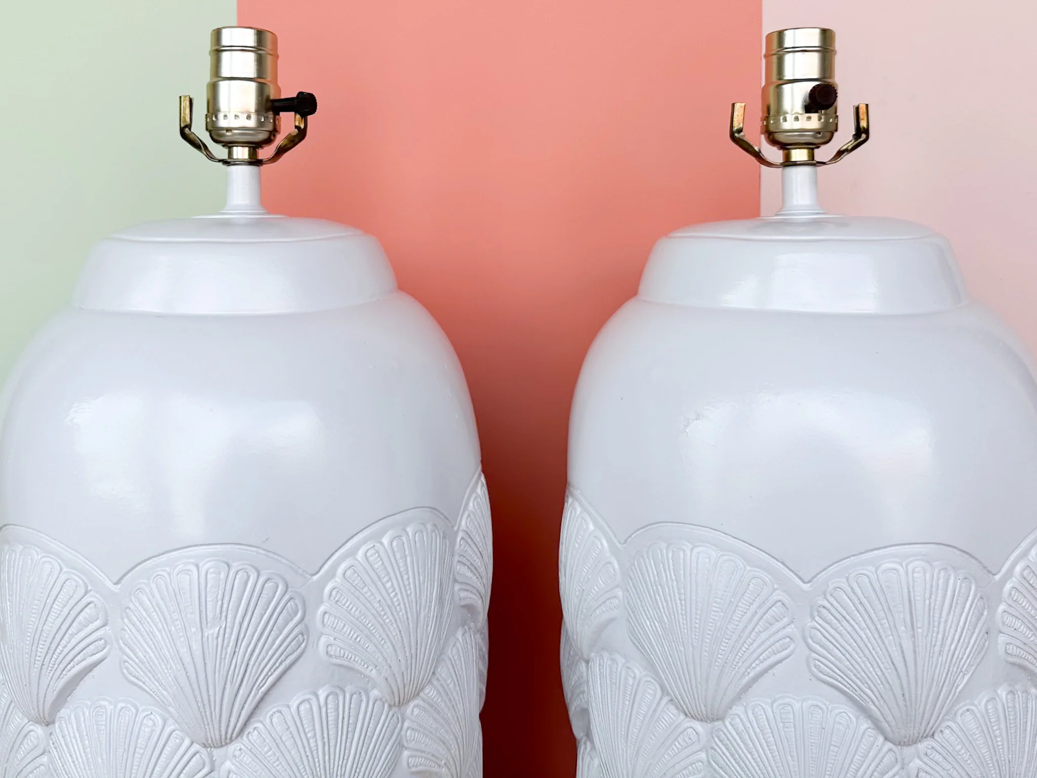 Pair of Coastal Chic Seashell Lamps - Image 3