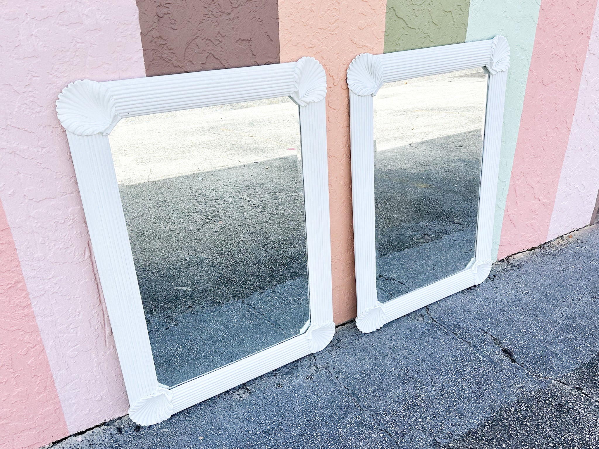 Pair of Coastal Chic Shell Mirrors - Image 5