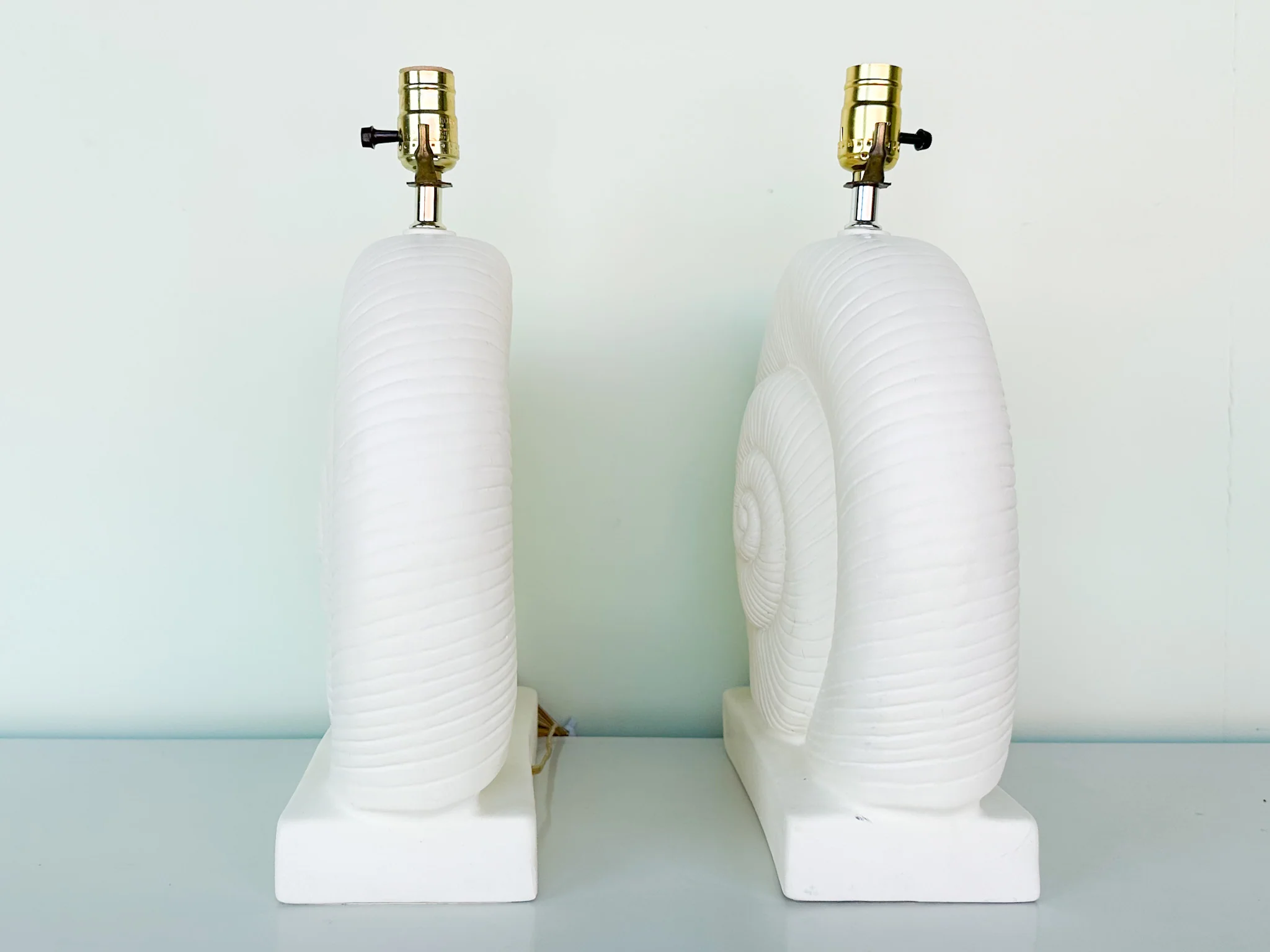 Pair of Coastal Nautilus Lamps - Image 9