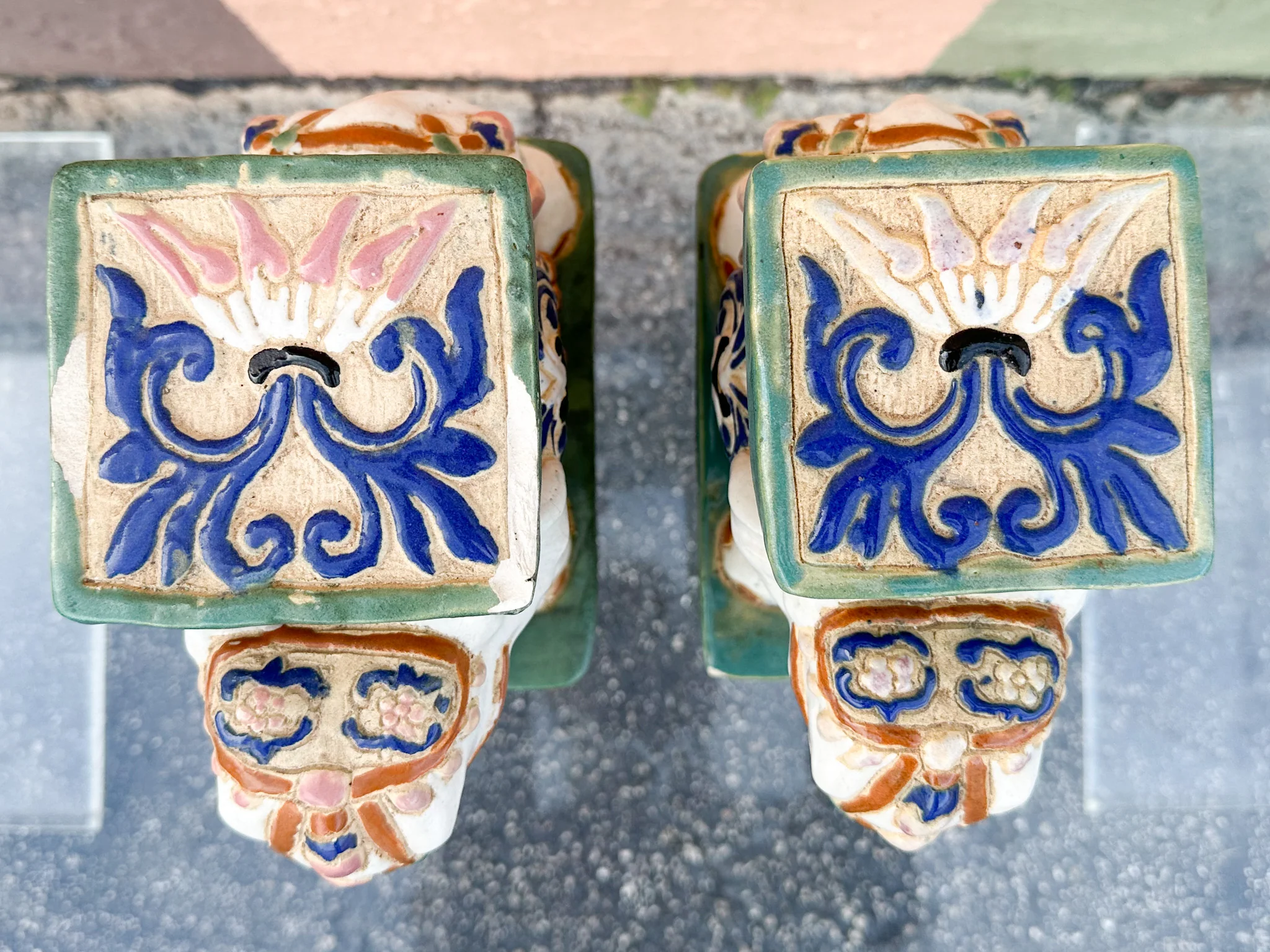 Pair of Petite Colorful Elephant Figurines - Image 6