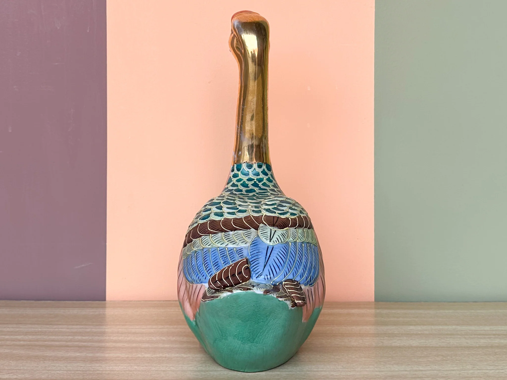 Pair of Colorful Porcelain Ducks - Image 12