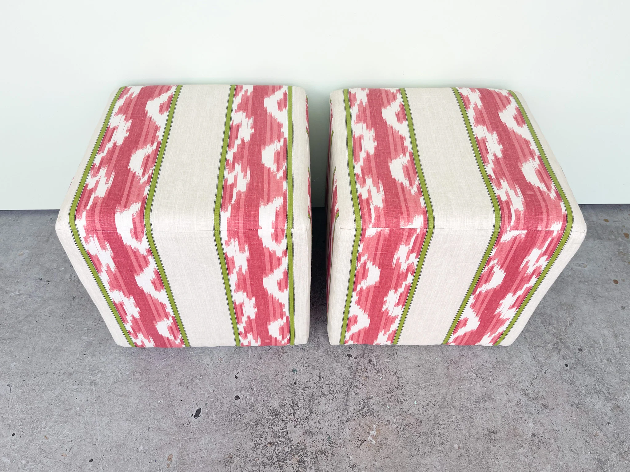 Pair of Cube Ottomans - Image 2