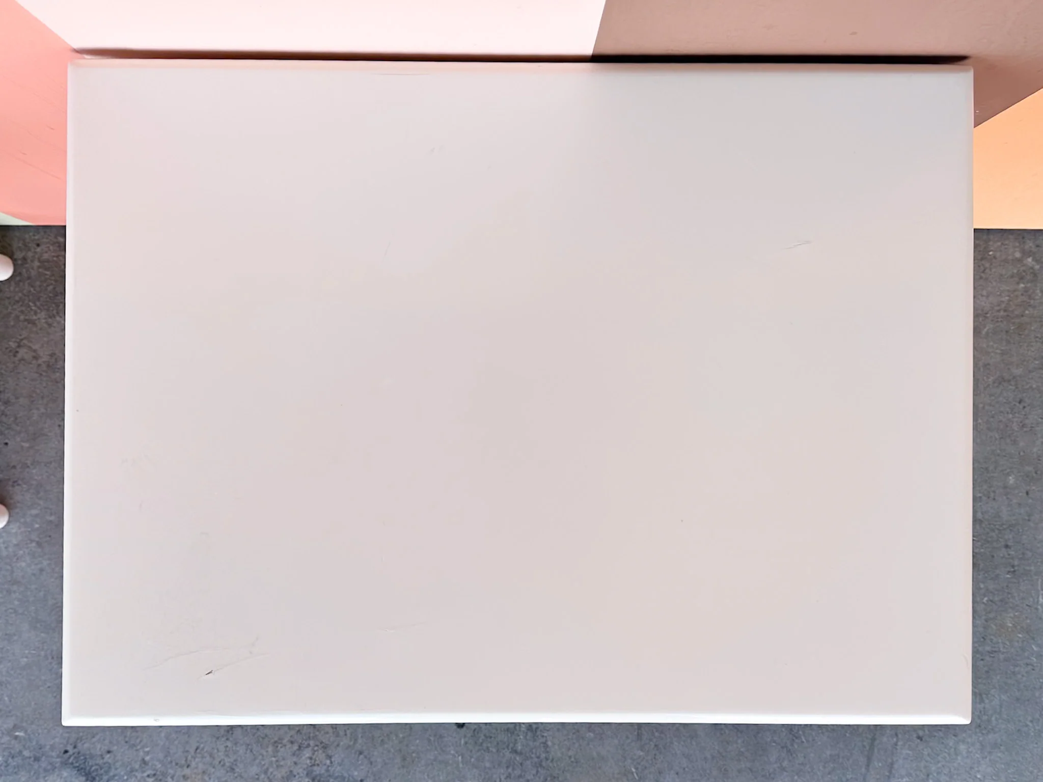 Pair of Custom Wood and Rattan Painted Nightstands - Image 6