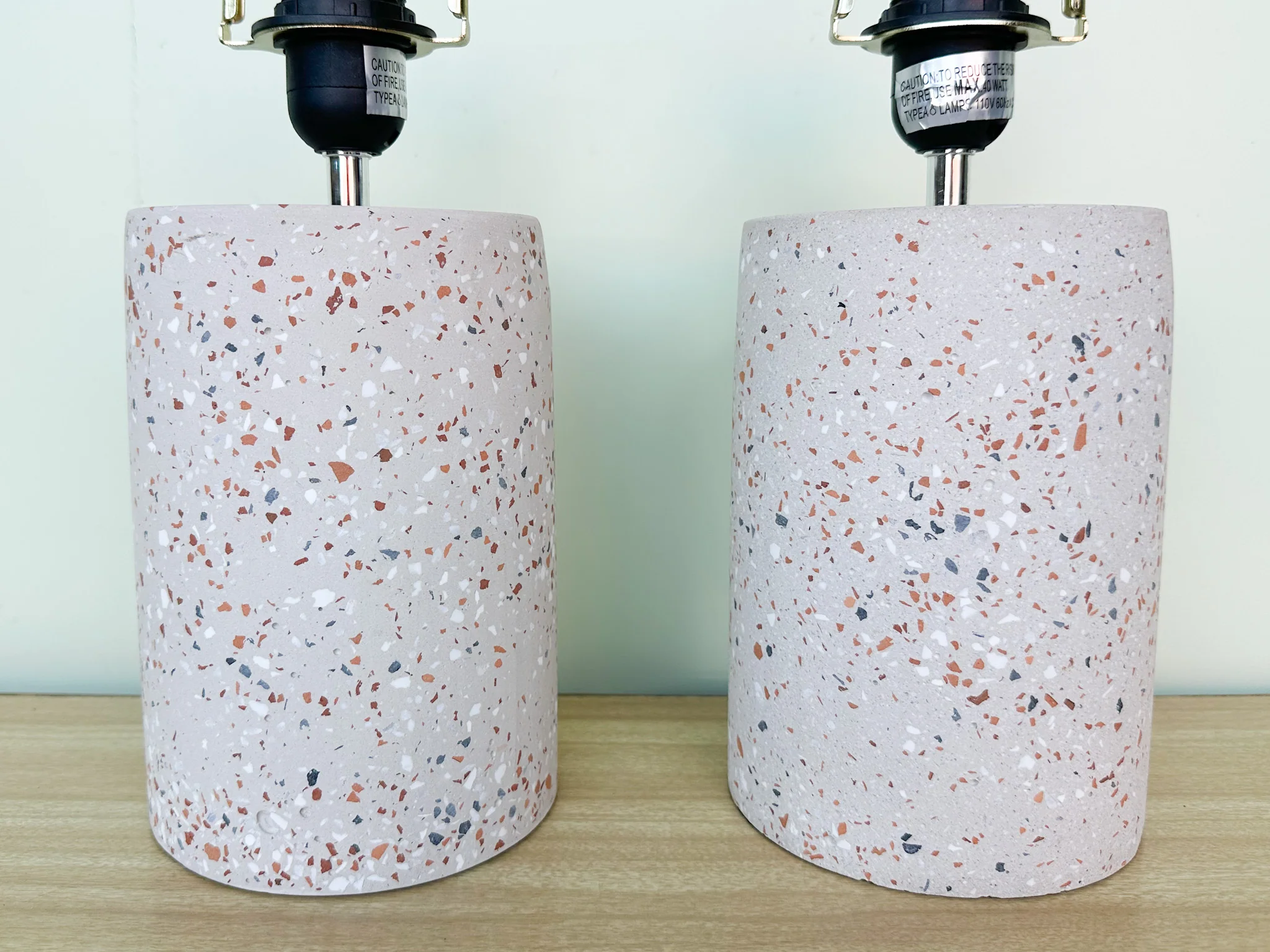 Pair of Cute MCM Terrazzo Lamps - Image 5
