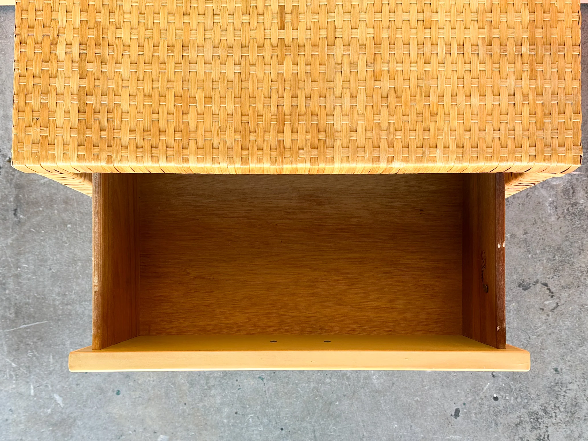 Pair of Dixie Rattan Nightstands - Image 8