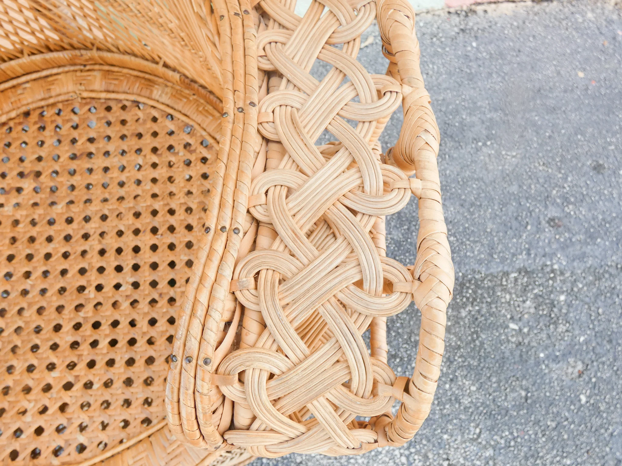 Pair of Fab Natural Peacock Chairs - Image 18