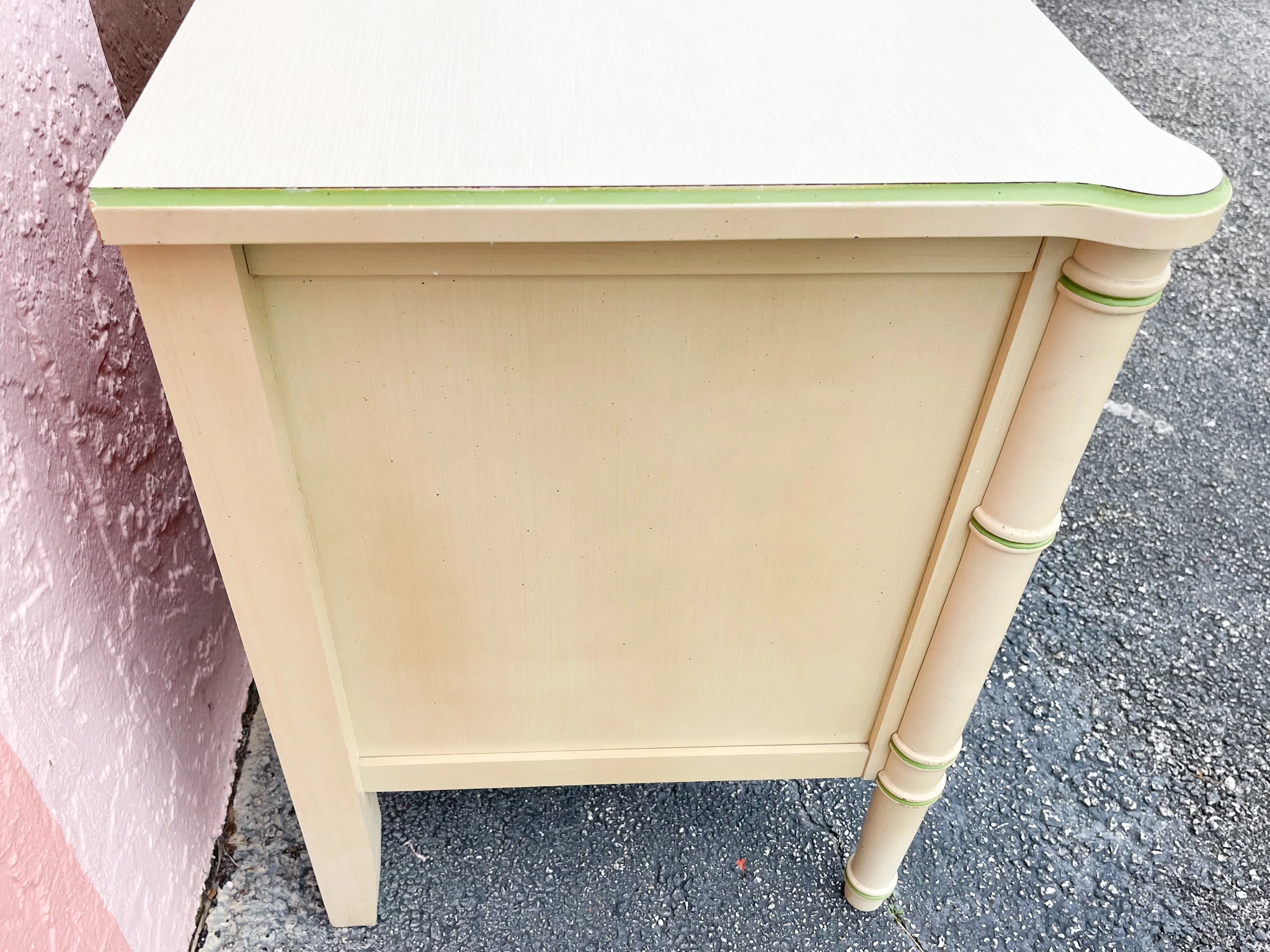 Pair of Faux Bamboo Nightstands - Image 6