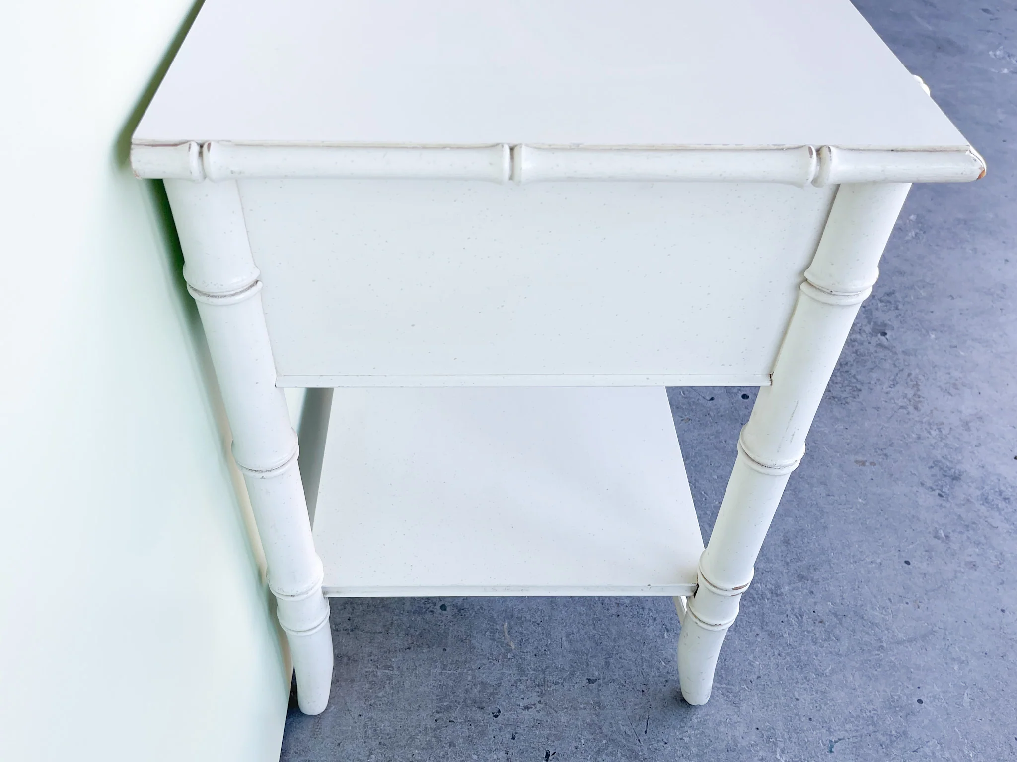 Pair of Faux Bamboo Nightstands - Image 7