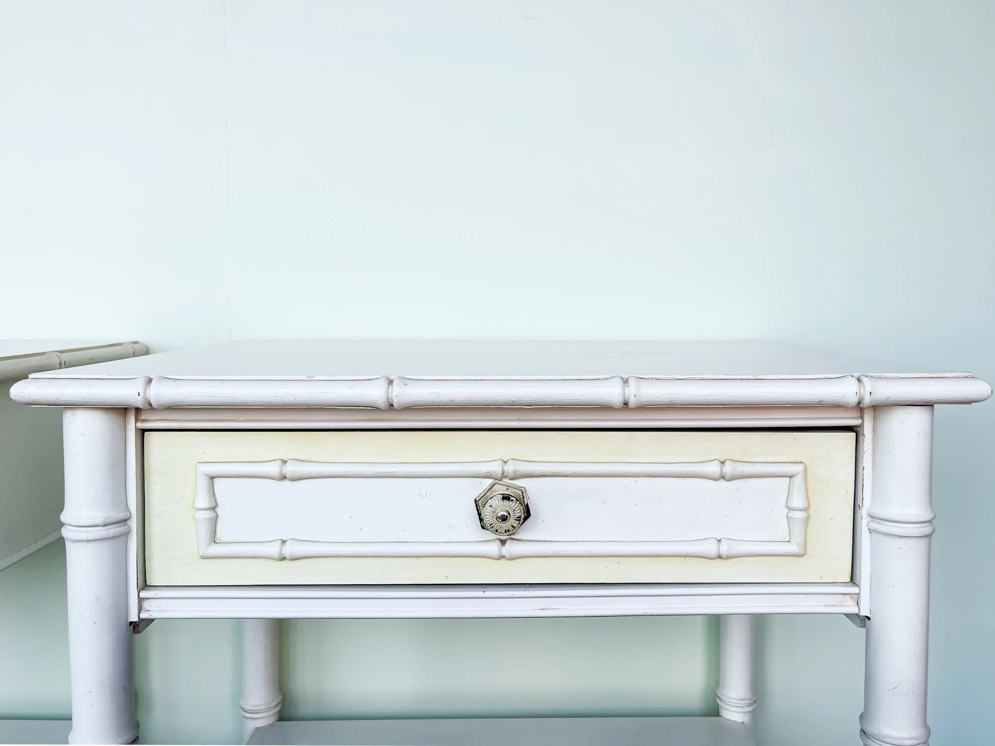 Pair of Faux Bamboo Nightstands - Image 8