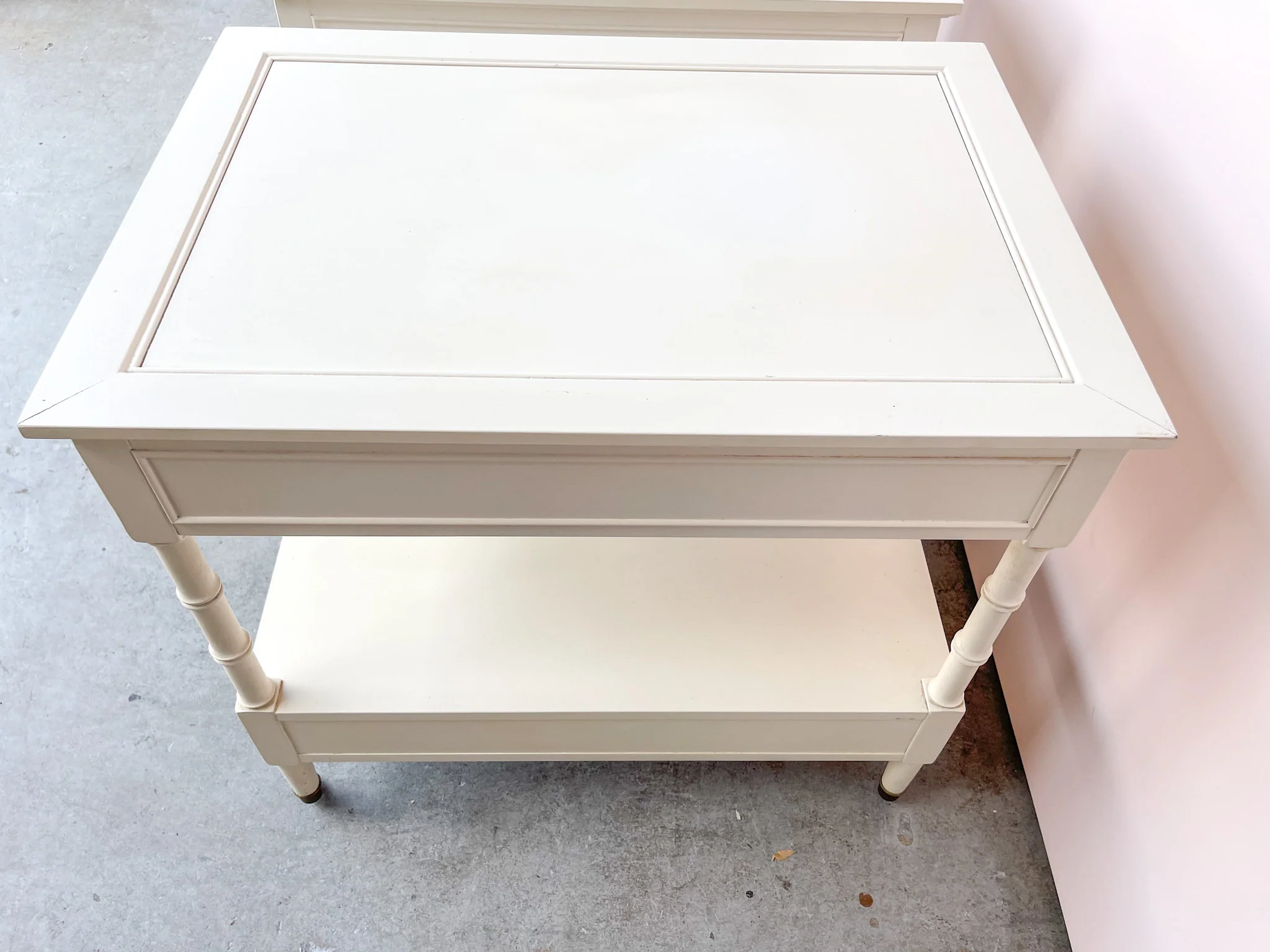 Pair of Faux Bamboo Side Tables - Image 3