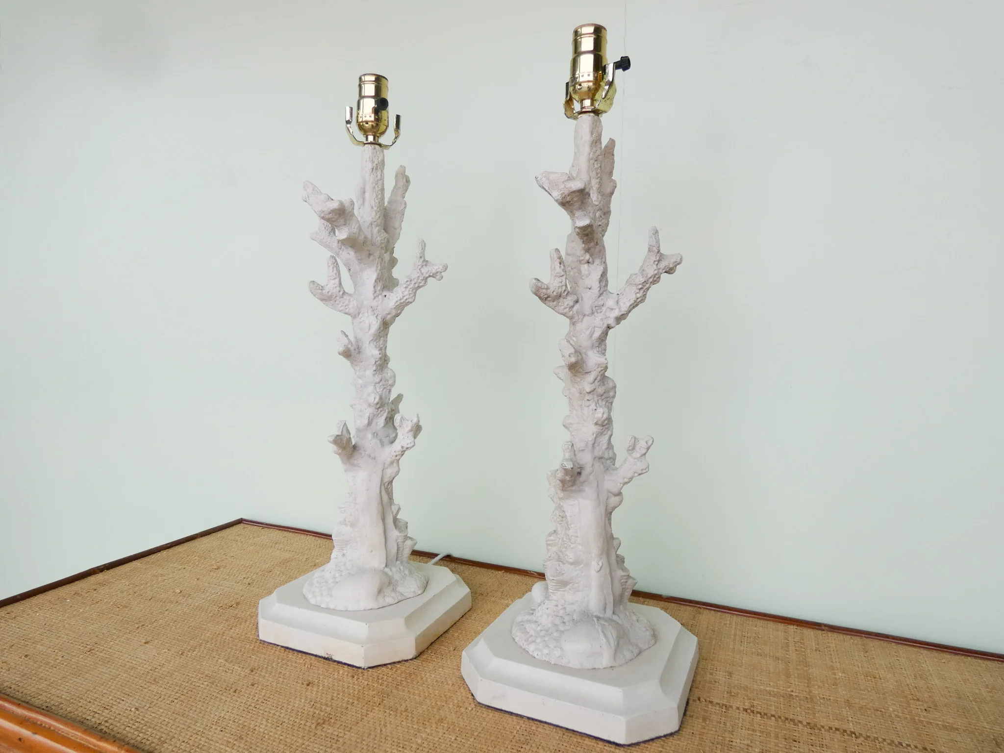 Pair of Faux Coral Lamps - Image 2