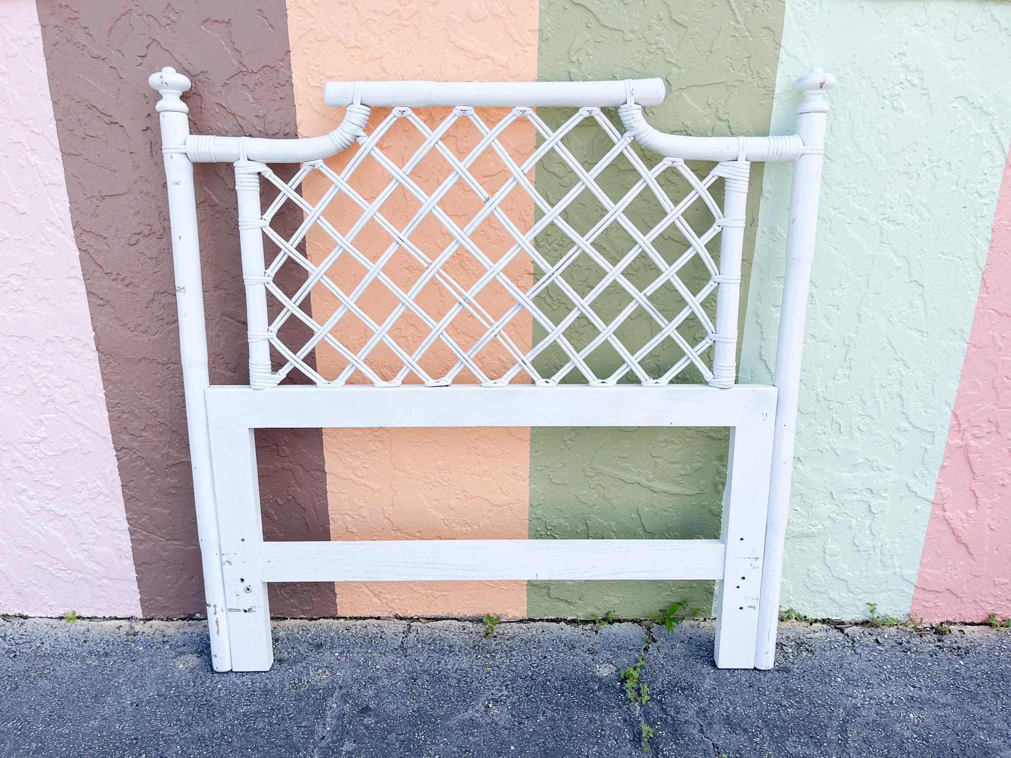 Pair of Ficks Reed Pagoda Twin Headboards - Image 3