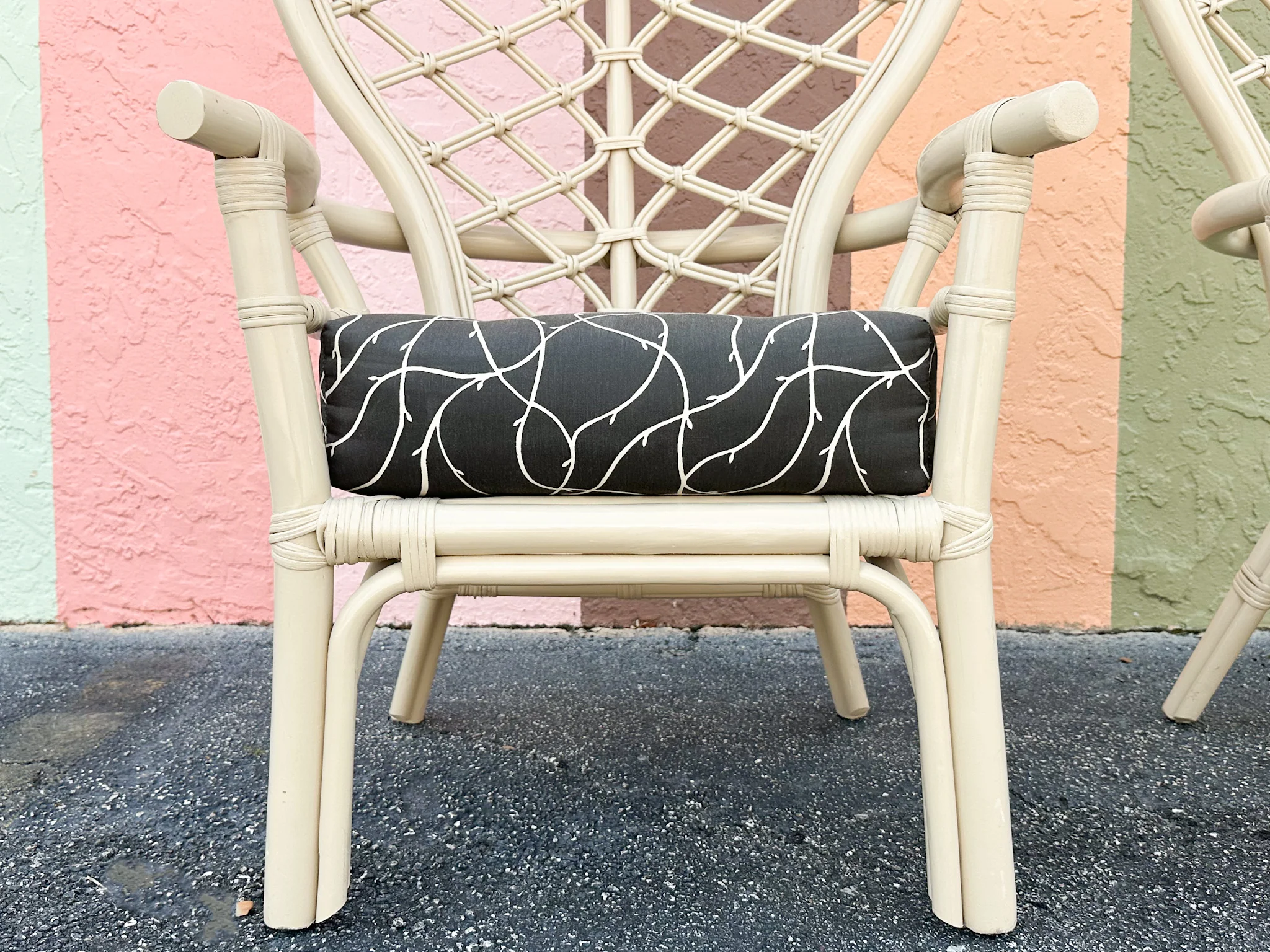 Pair of Ficks Reed Rattan Balloon Back Chairs - Image 10
