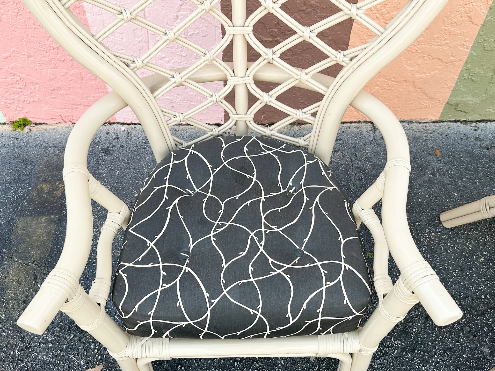 Pair of Ficks Reed Rattan Balloon Back Chairs - Image 3