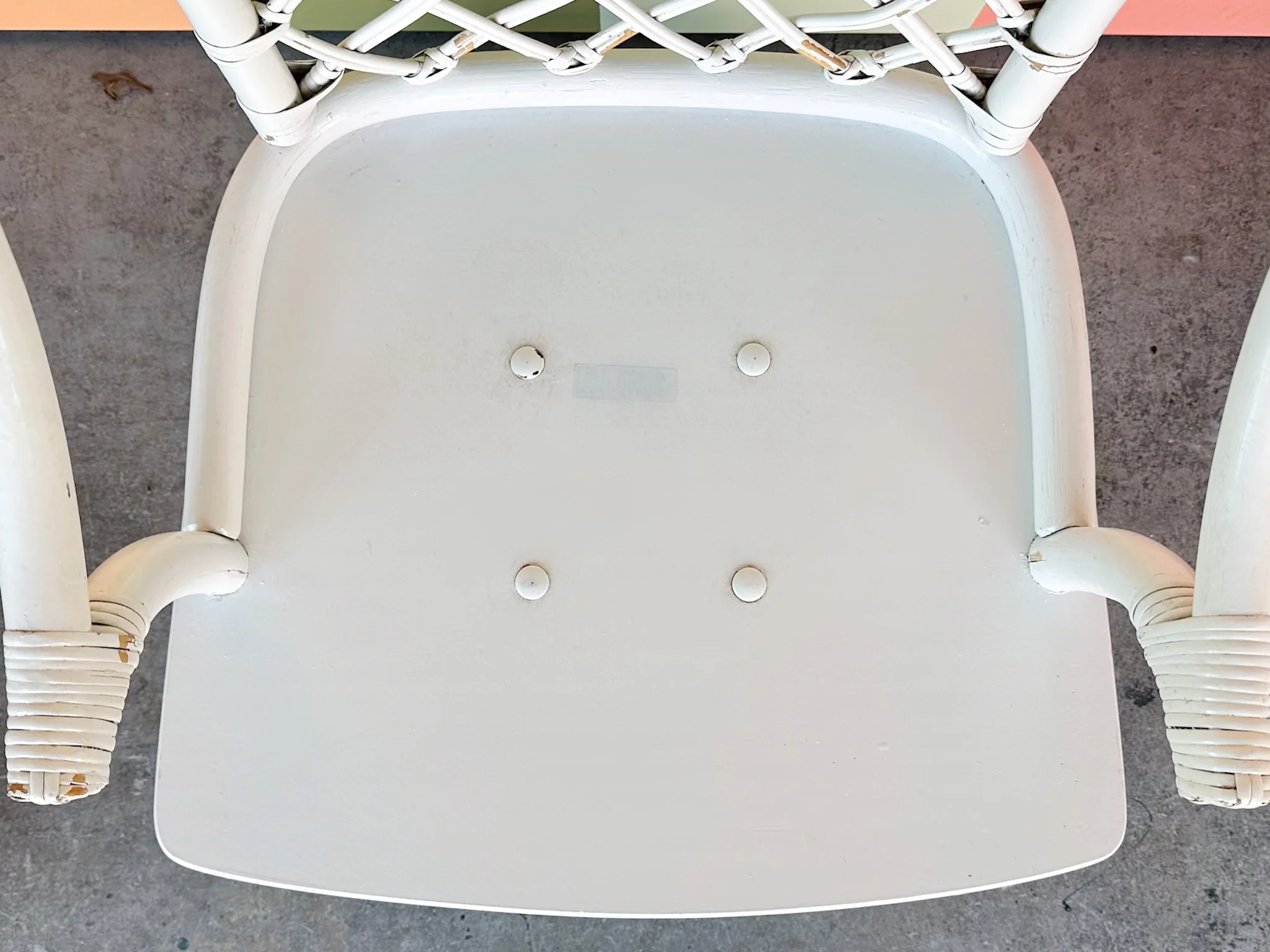 Pair of Ficks Reed Rattan Lattice Swivel Chairs - Image 30