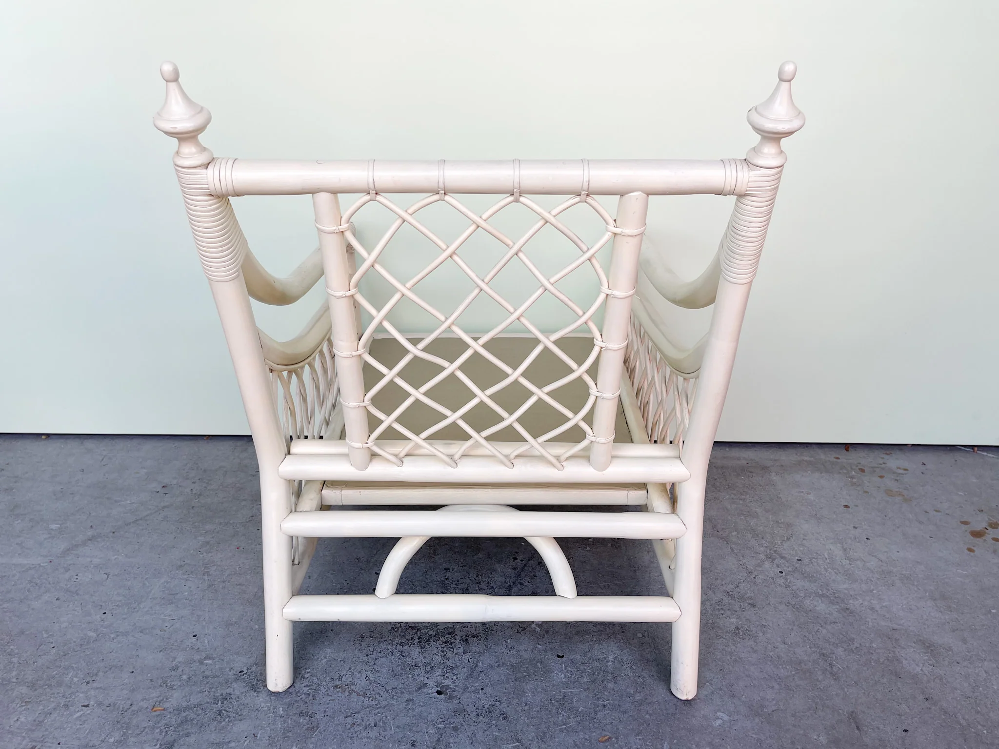 Pair of Ficks Reed Rattan Lounge Chairs - Image 4