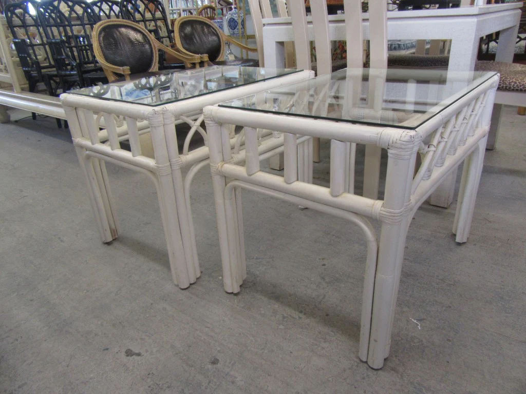 Pair of Ficks Reed Side Tables - Image 7