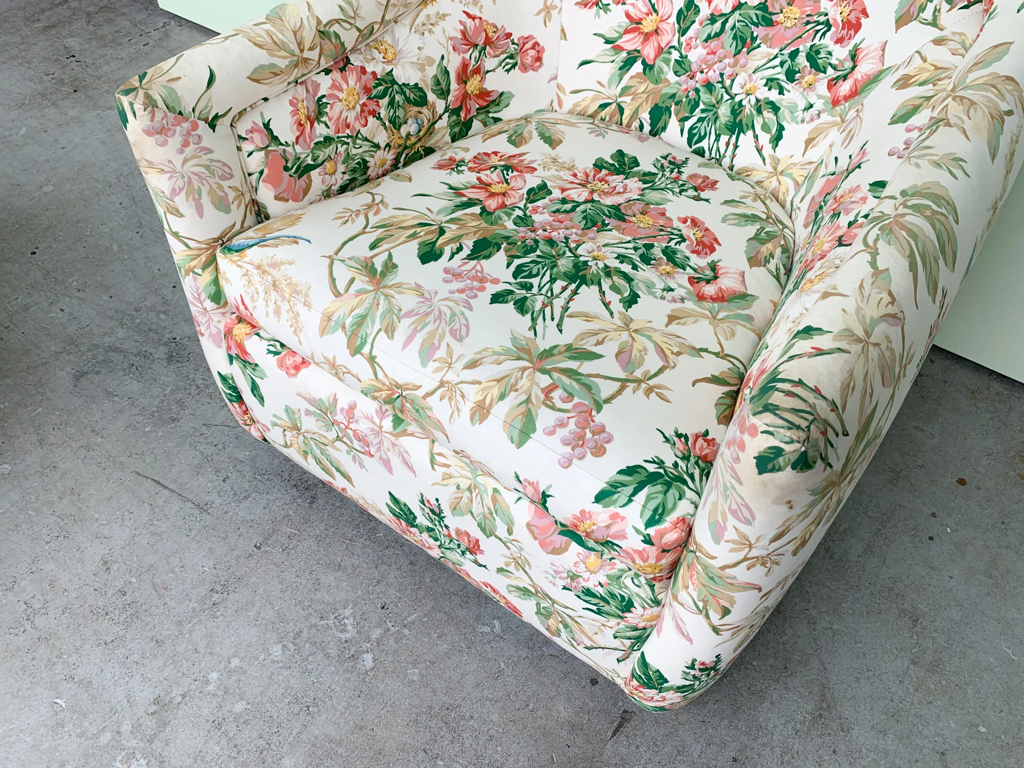 Pair of Floral Barrel Chairs - Image 5