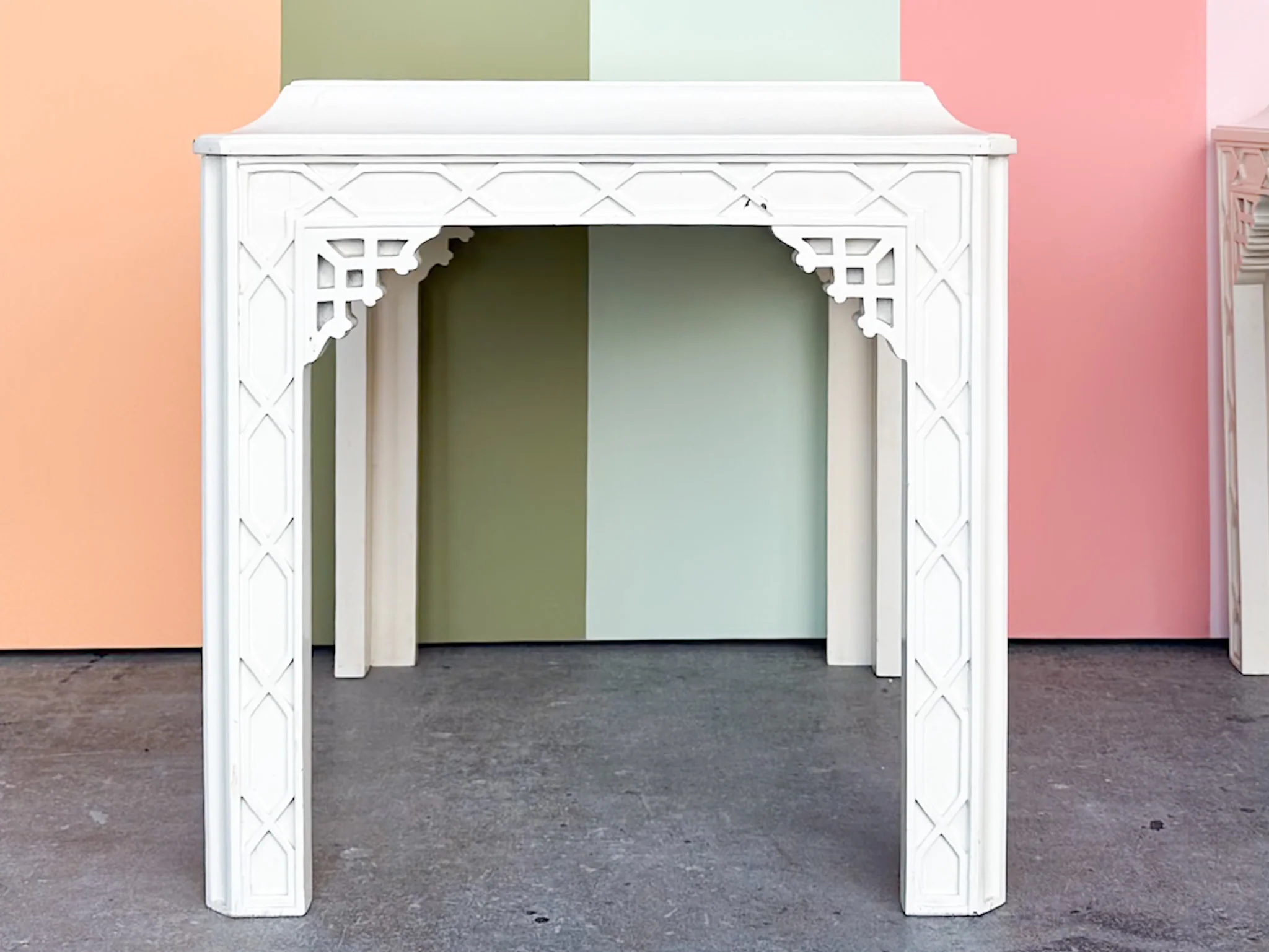 Pair of Fretwork Side Tables - Image 4