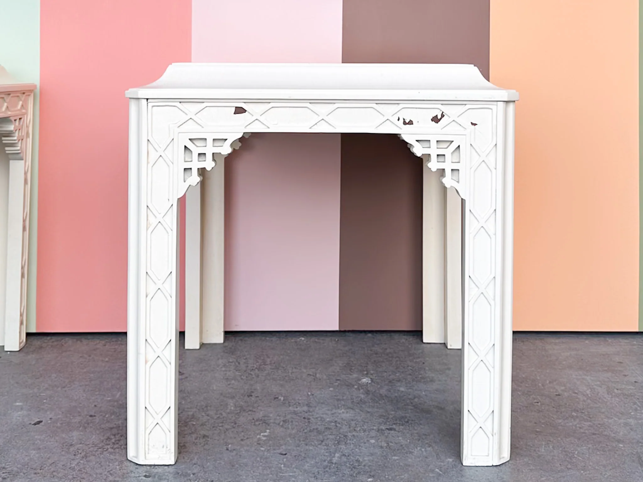 Pair of Fretwork Side Tables - Image 5