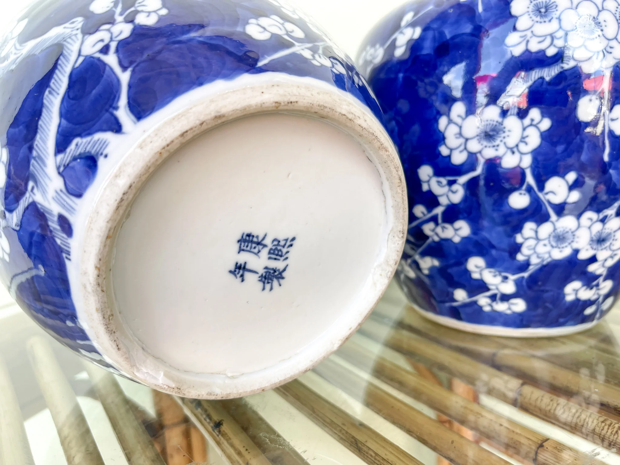 Pair of Royal Blue Ginger Jars - Image 3