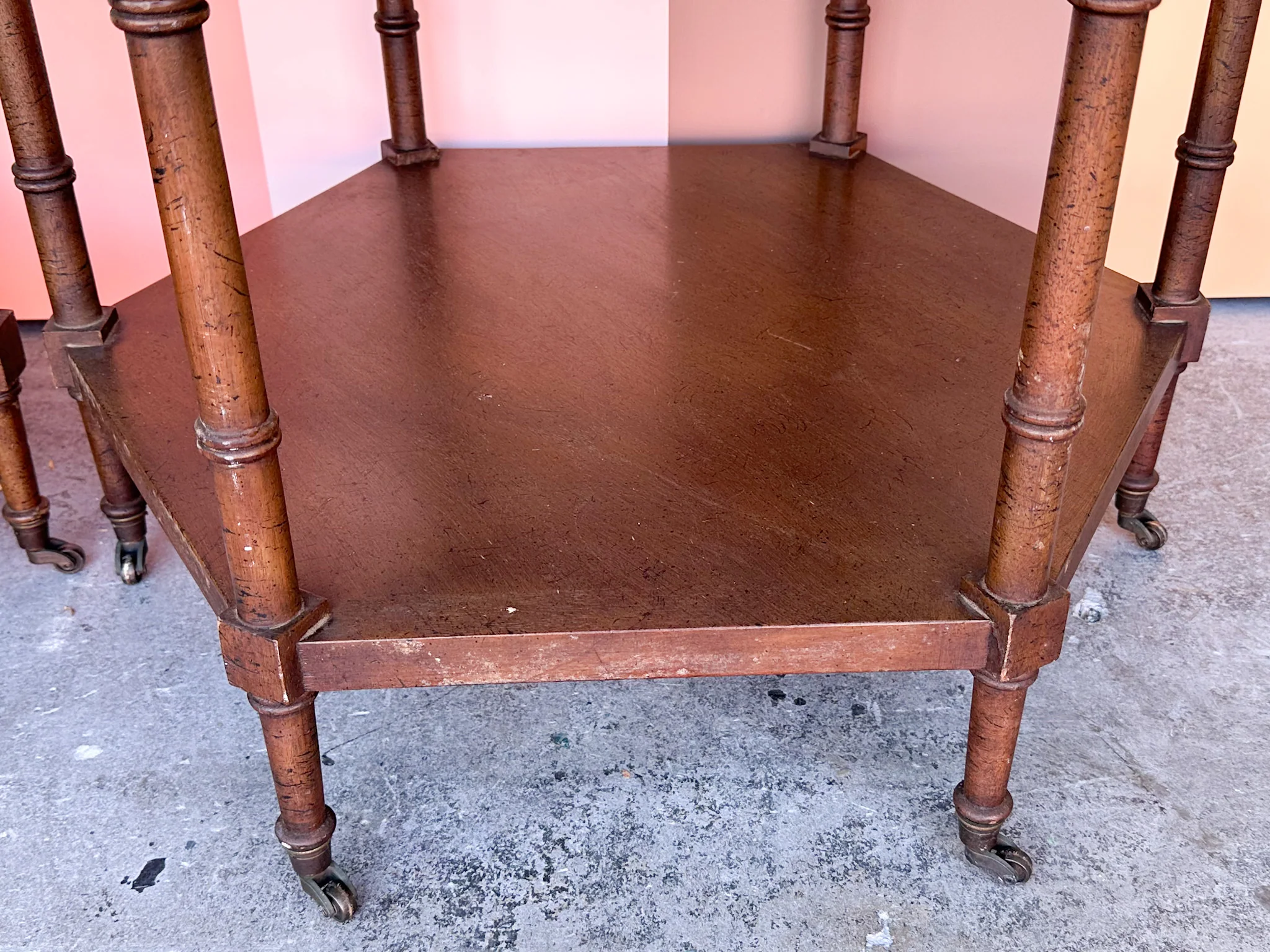 Pair of Handsome Cane Side Tables - Image 9