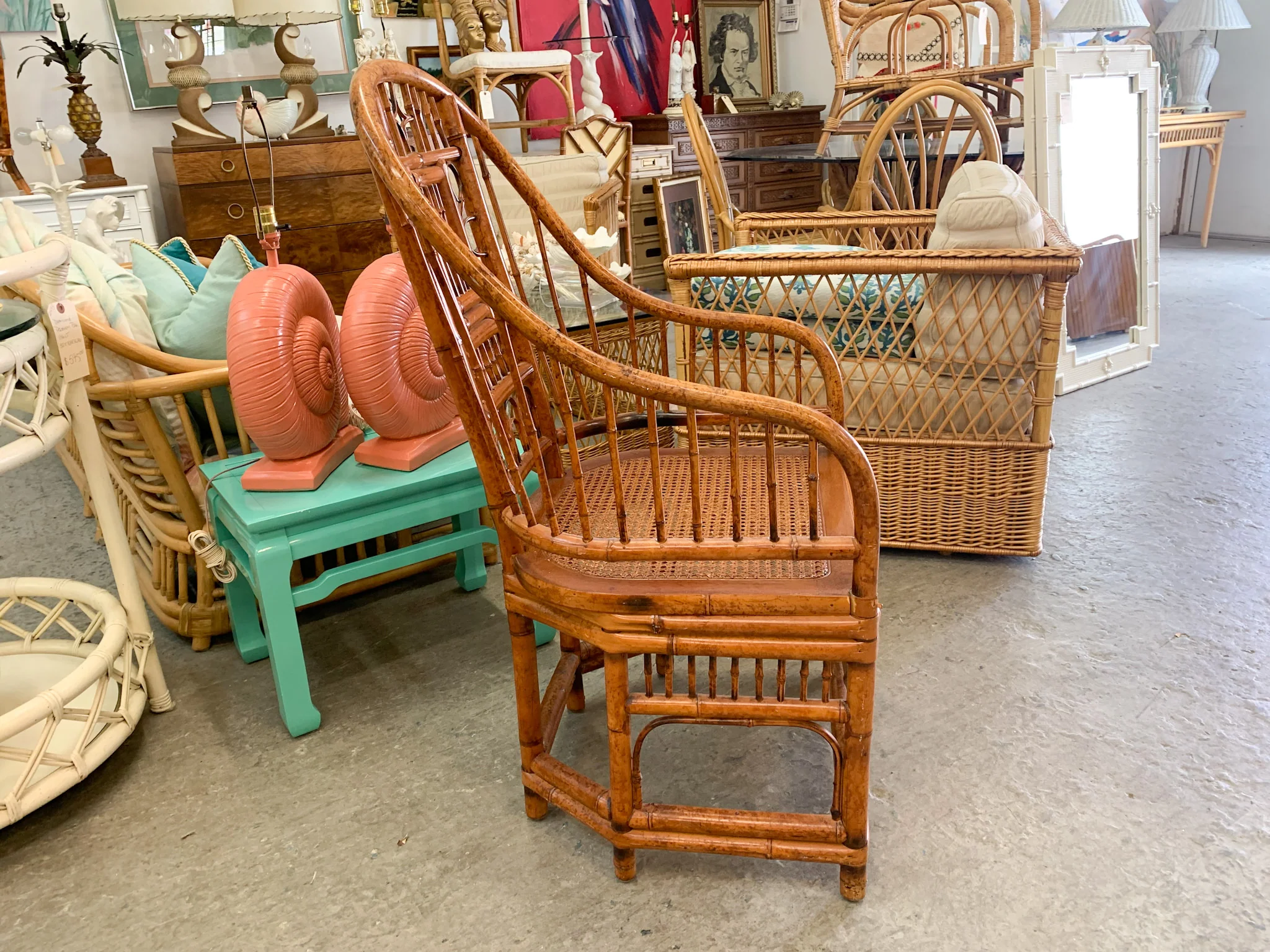 Pair of High Back Brighton Style Chairs - Image 3