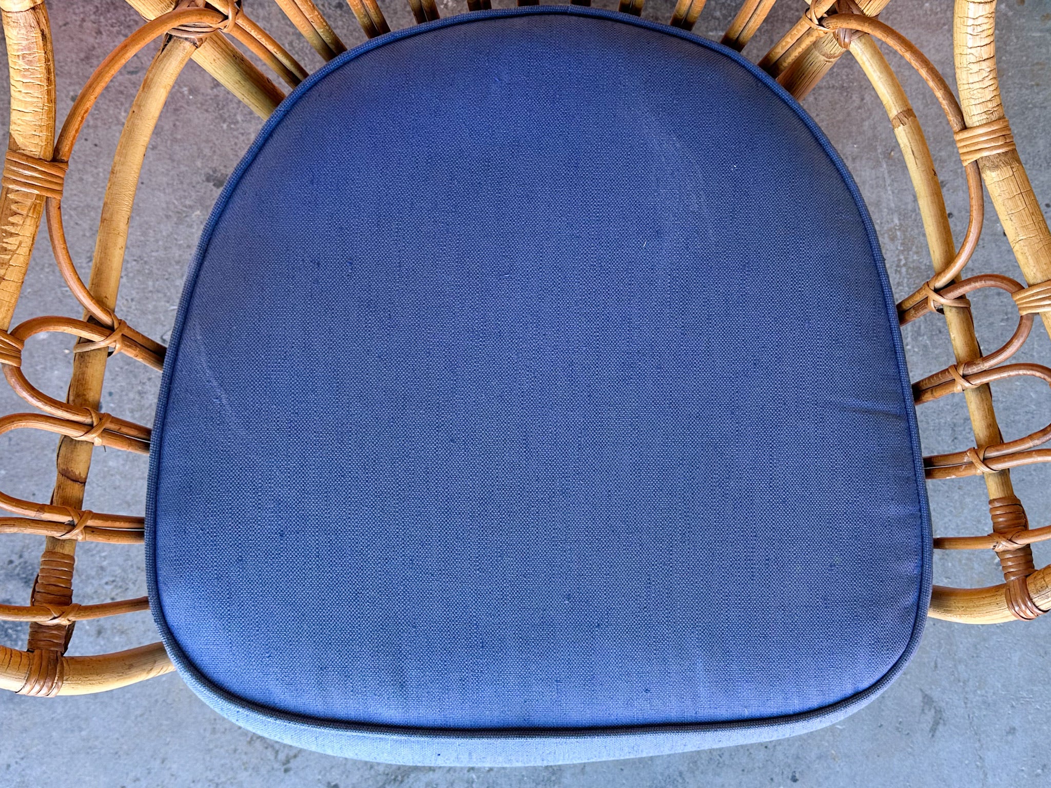 Pair of High Back Rattan Chairs - Image 9
