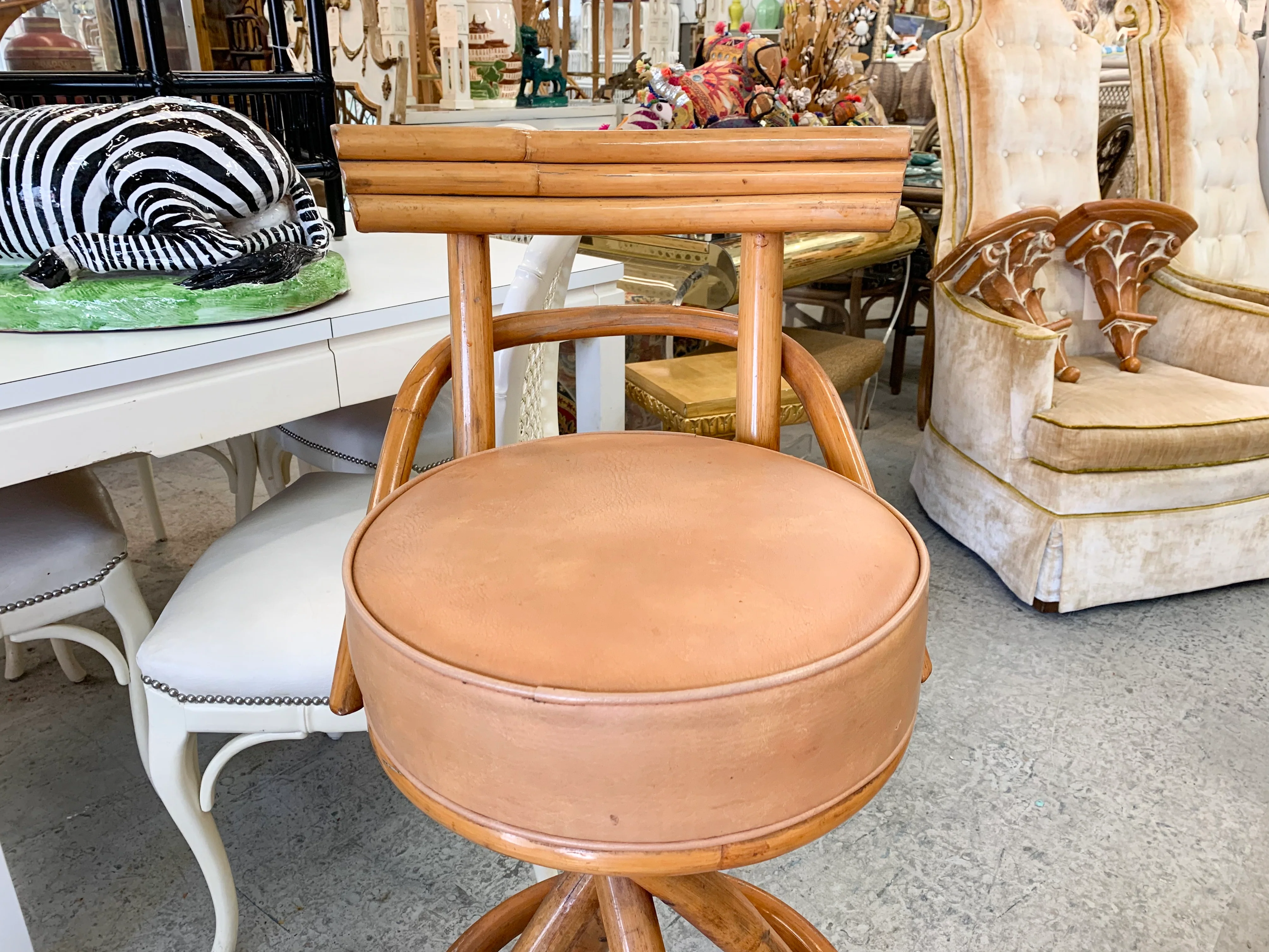 Pair of Island Style Bar Stools - Image 2