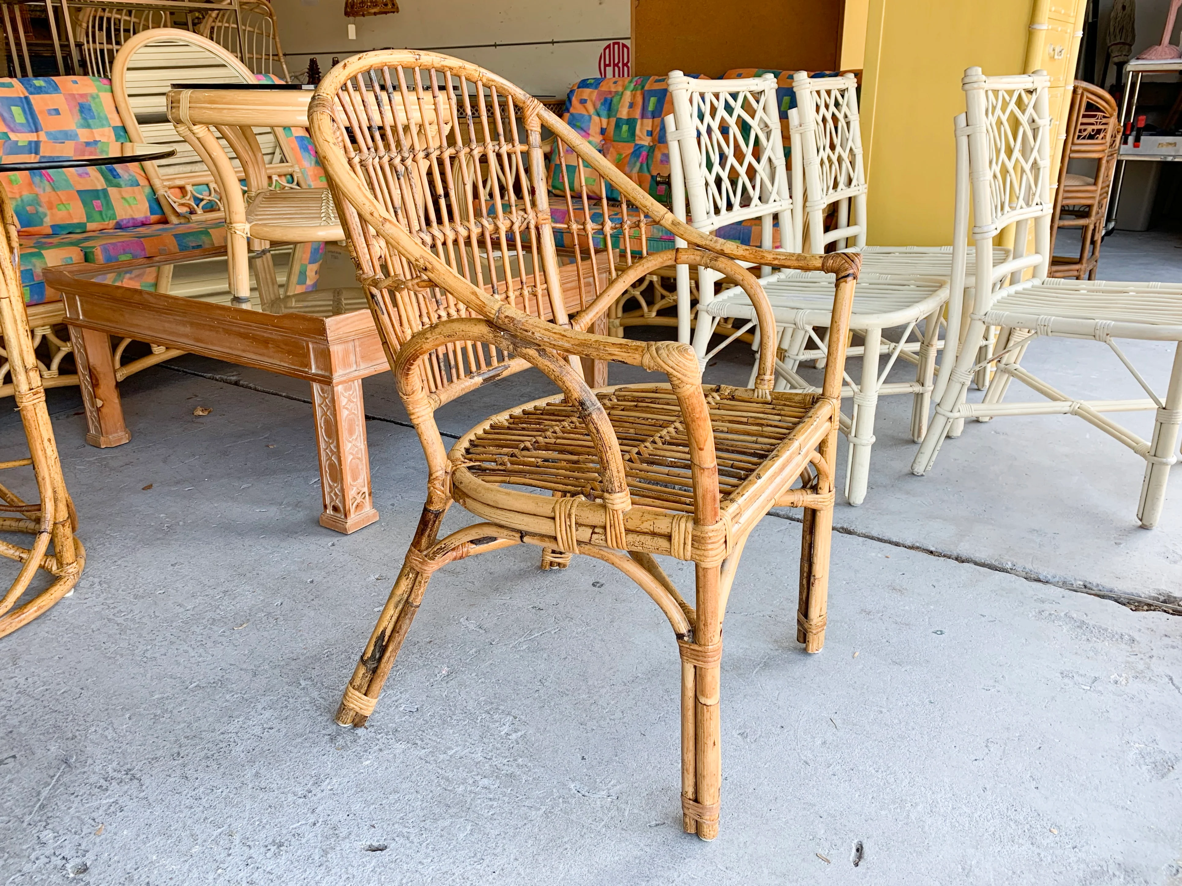 Pair of Island Style Rattan Chairs - Image 3
