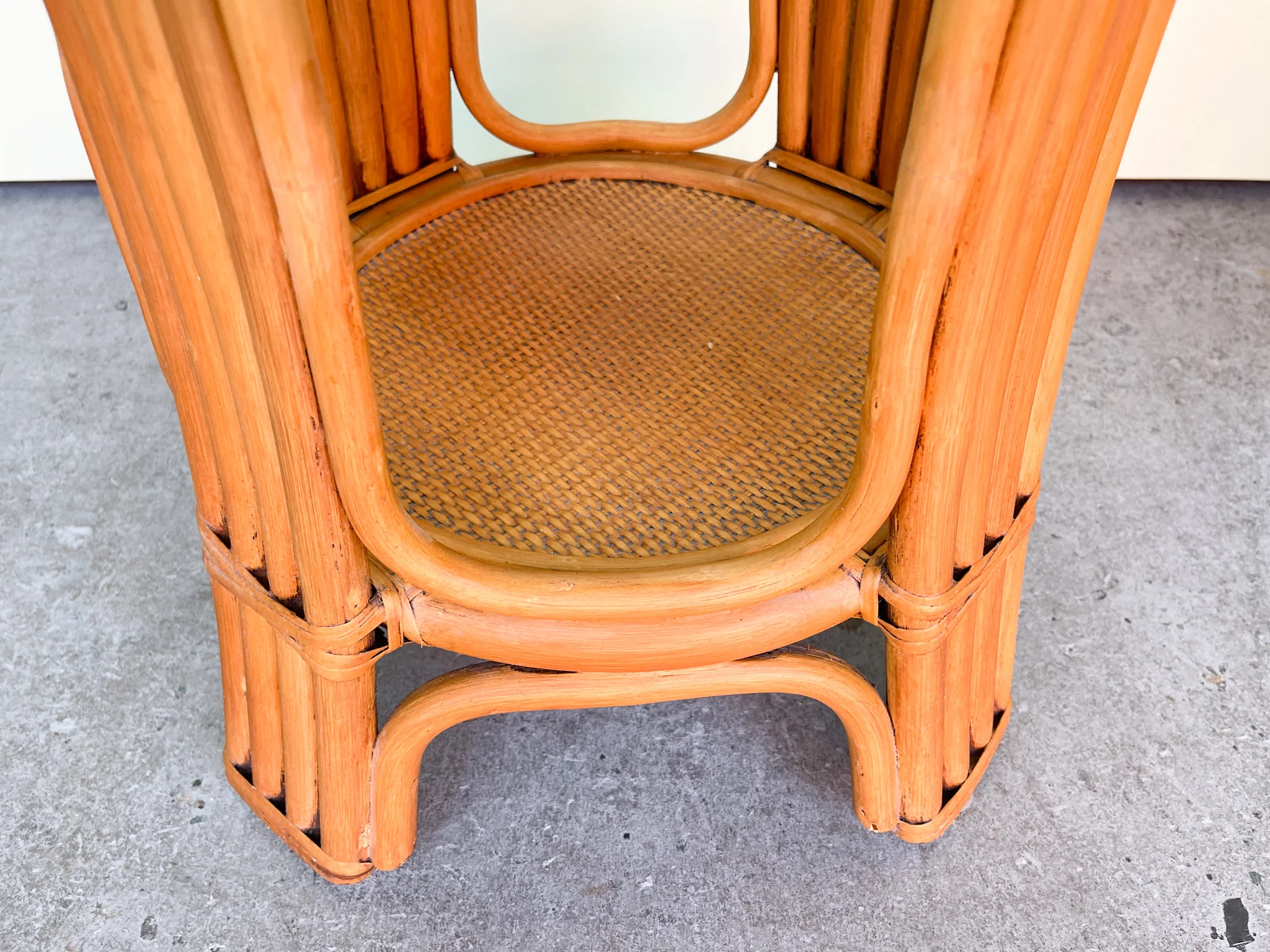 Pair of Island Whimsy Rattan Side Tables - Image 5